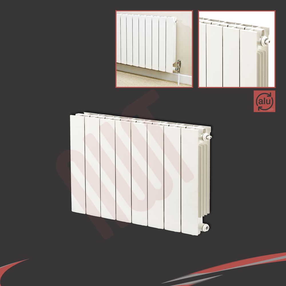 Designer White Verical Horizontal Aluminium Column Radiators TROJAN High Output - Picture 8 of 29