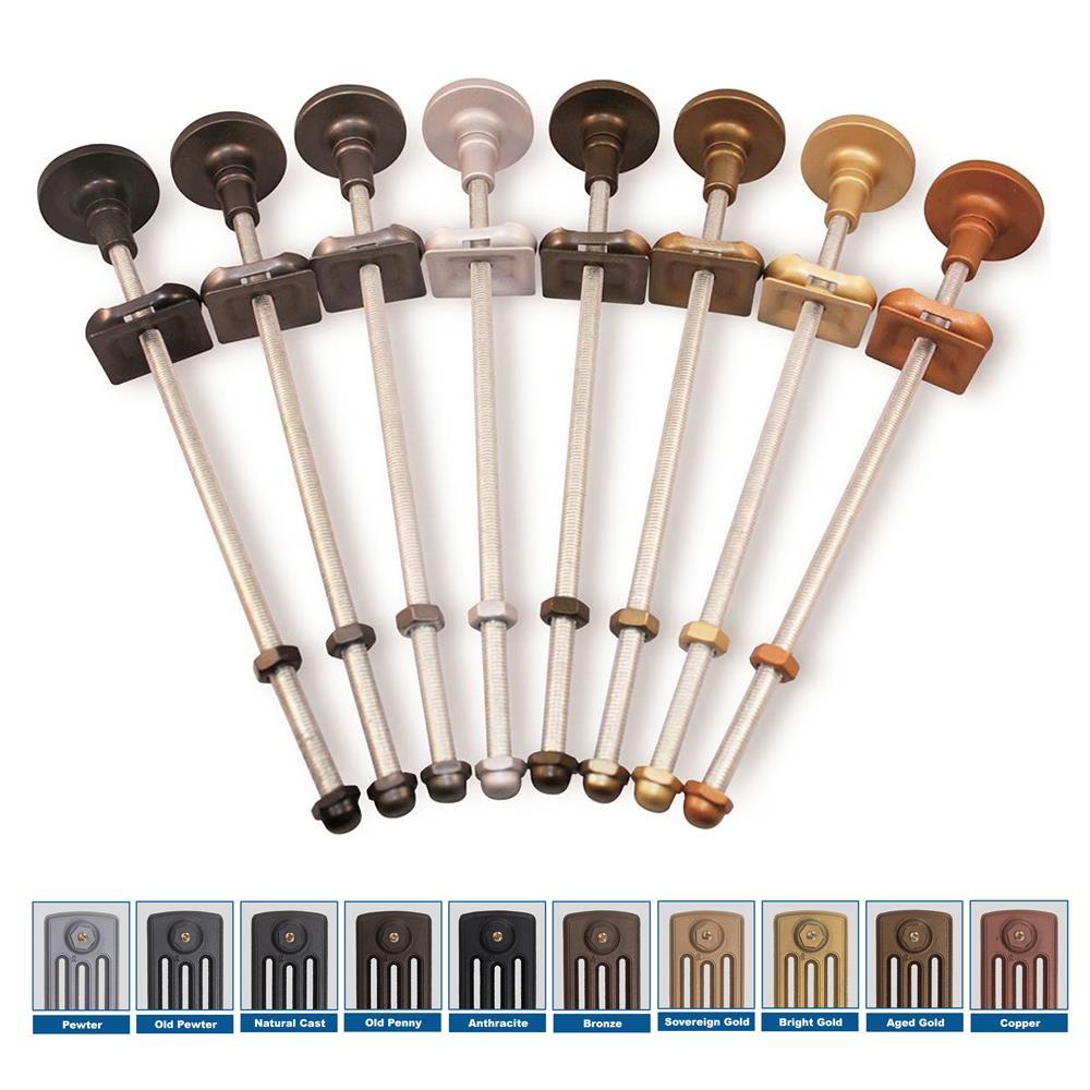 280mm Luxury Cast Iron Radiator Wall Stays (10 Metallic Finishes) eBay