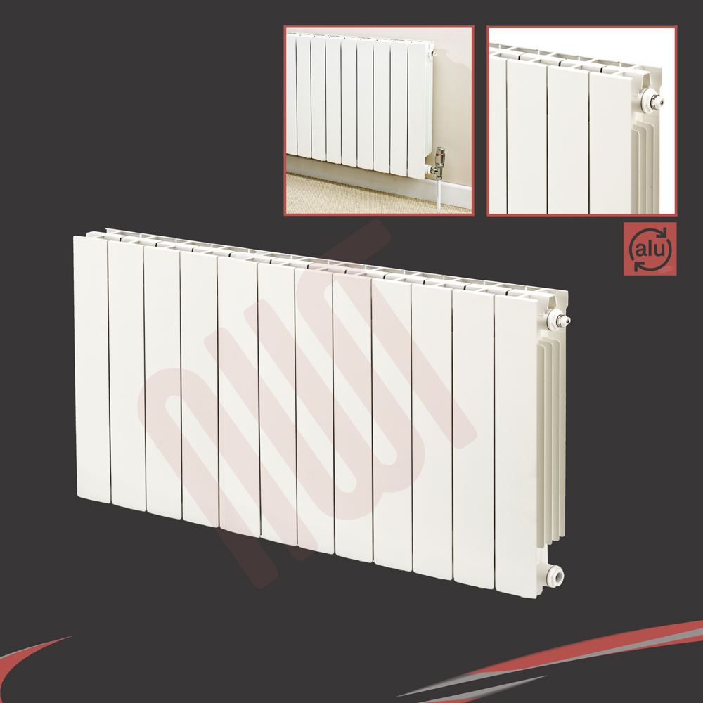 Designer White Verical Horizontal Aluminium Column Radiators TROJAN High Output - Picture 14 of 29
