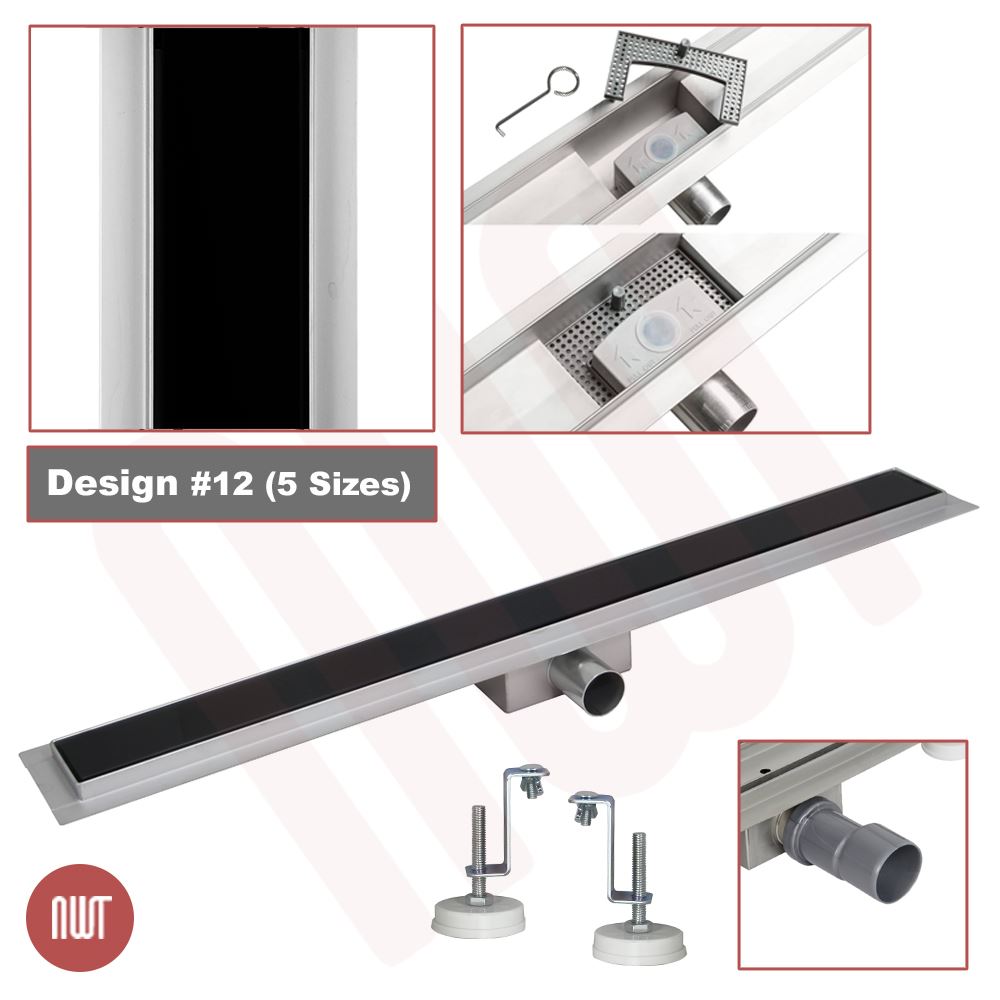 Wetroom Drains Stainless Steel Bathroom Shower Gully Trap Waste (600mm - 1500mm) - Picture 57 of 58