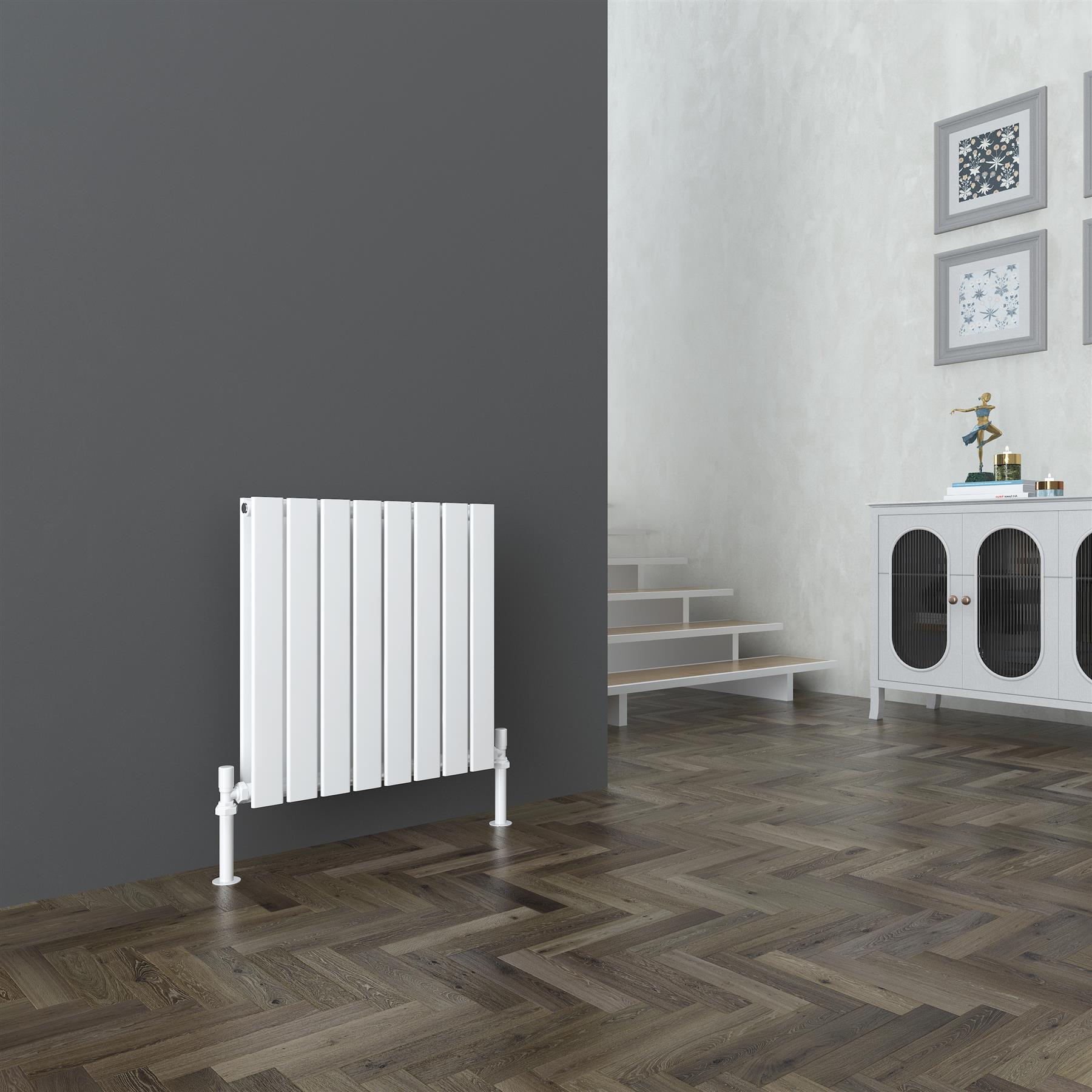 Double Flat Panel Designer Radiators LUNA White Anthracite Vertical Horizontal - Picture 4 of 13