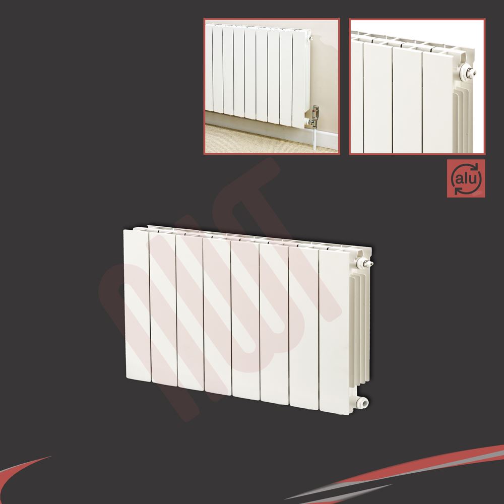 Designer White Verical Horizontal Aluminium Column Radiators TROJAN High Output - Picture 4 of 29