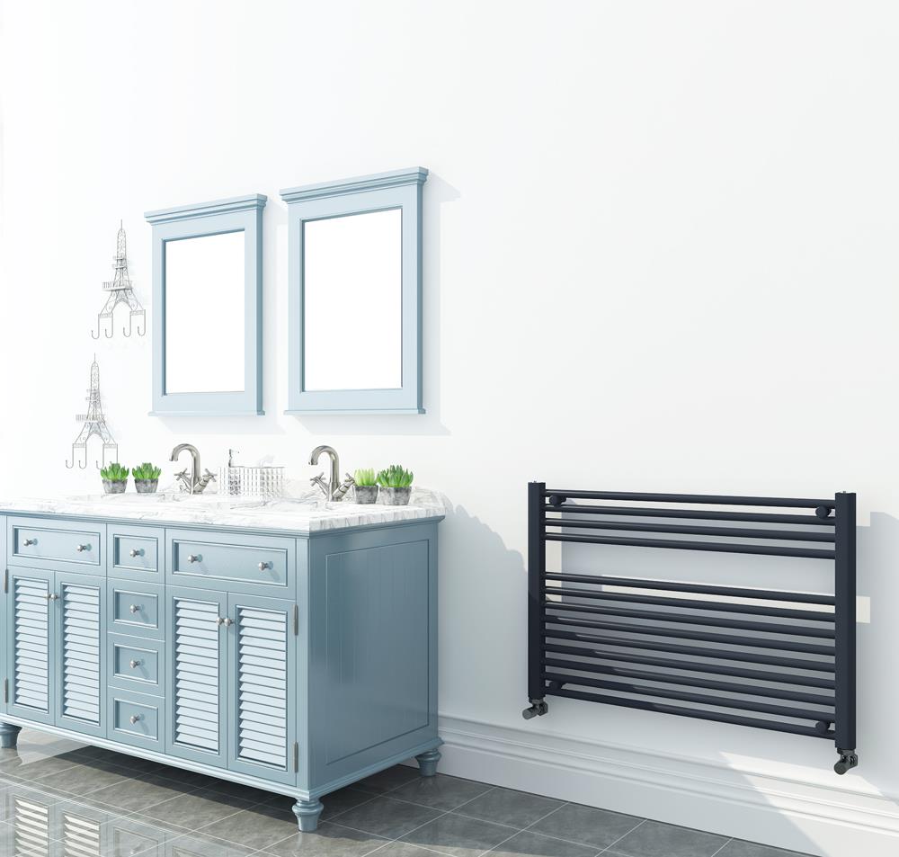 QUALITY Chrome Copper Anthracite Stainless Steel HORIZONTAL Heated