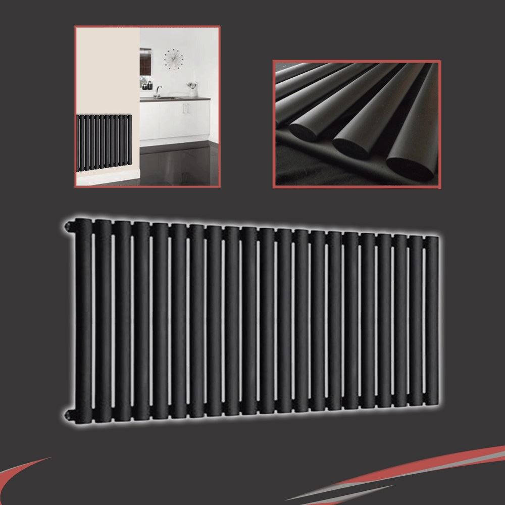Designer Oval Column Radiators BRECON Chrome / Anthracite / Black / White - Picture 12 of 29