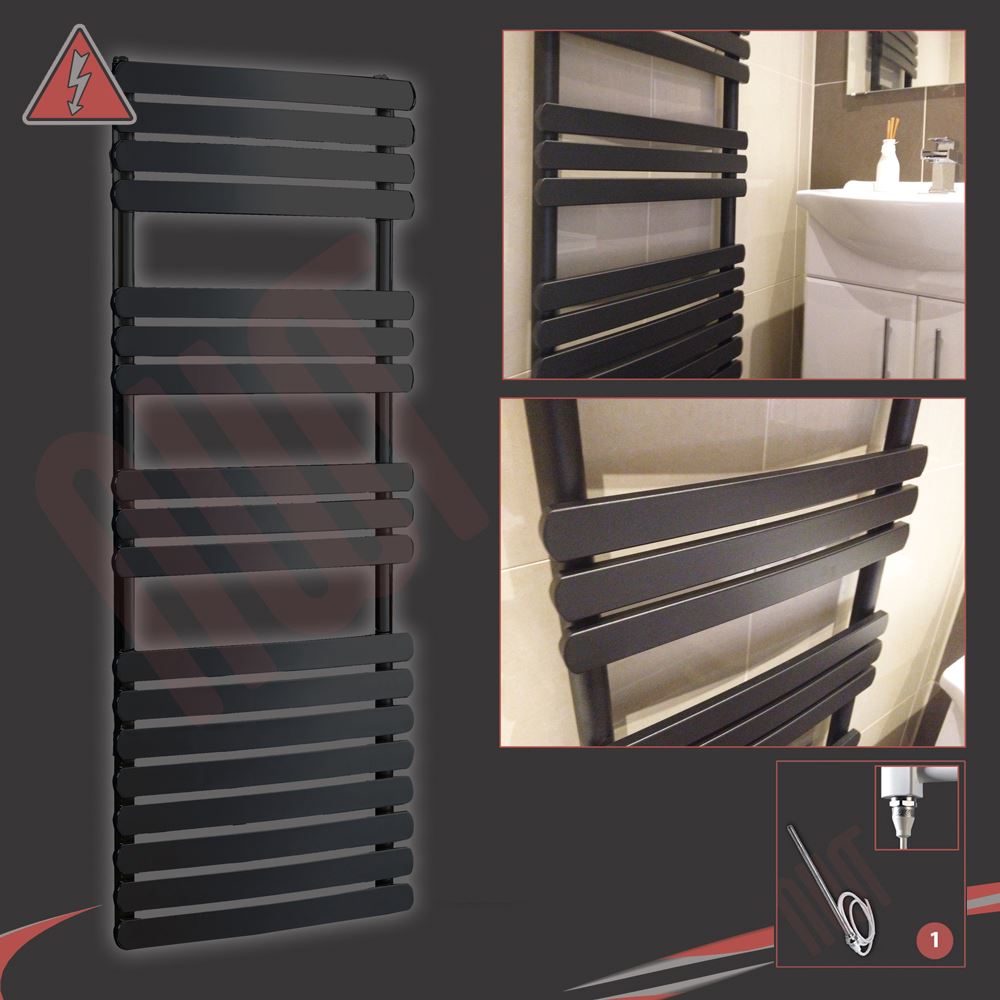 H 300mm /"BUCKLEY/" Designer Cromato Elettrico Riscaldato Portasciugamani W 600W x 1600mm