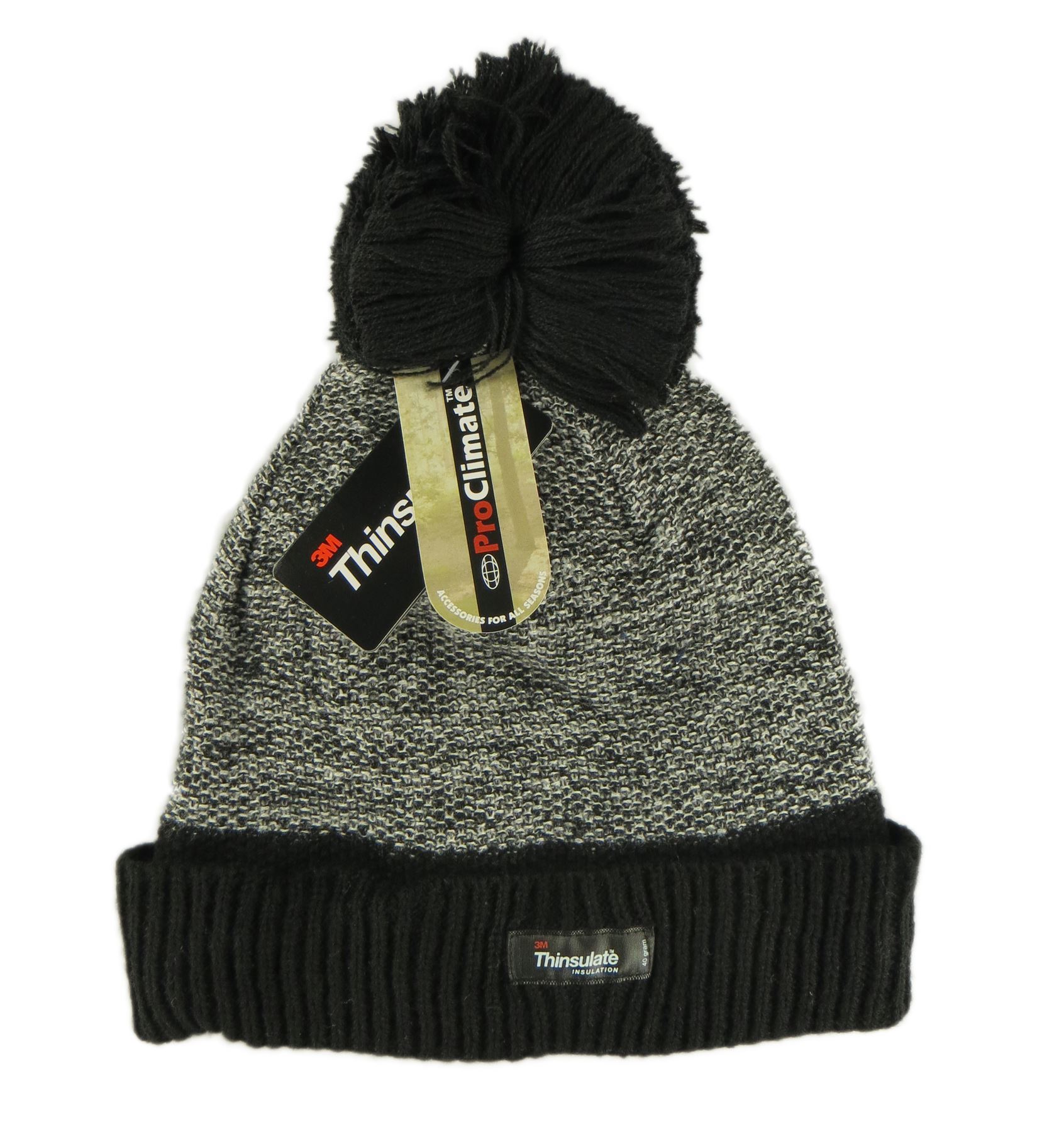 Thinsulate Two Tone Beanie Mütze, Unisex Bommelmützen Winter Geschenk LA23 - Bild 2 von 4