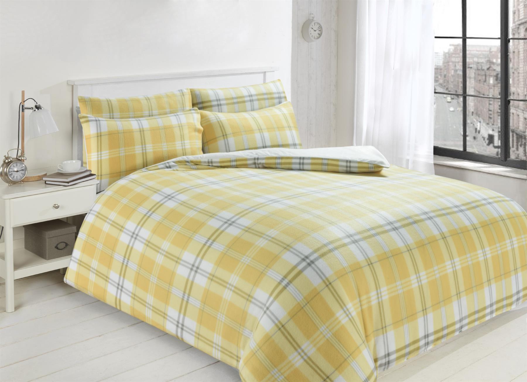 Printed Teddy Fleece Duvet Cover Set Soft Warm Quilt Set With Cosy Toes