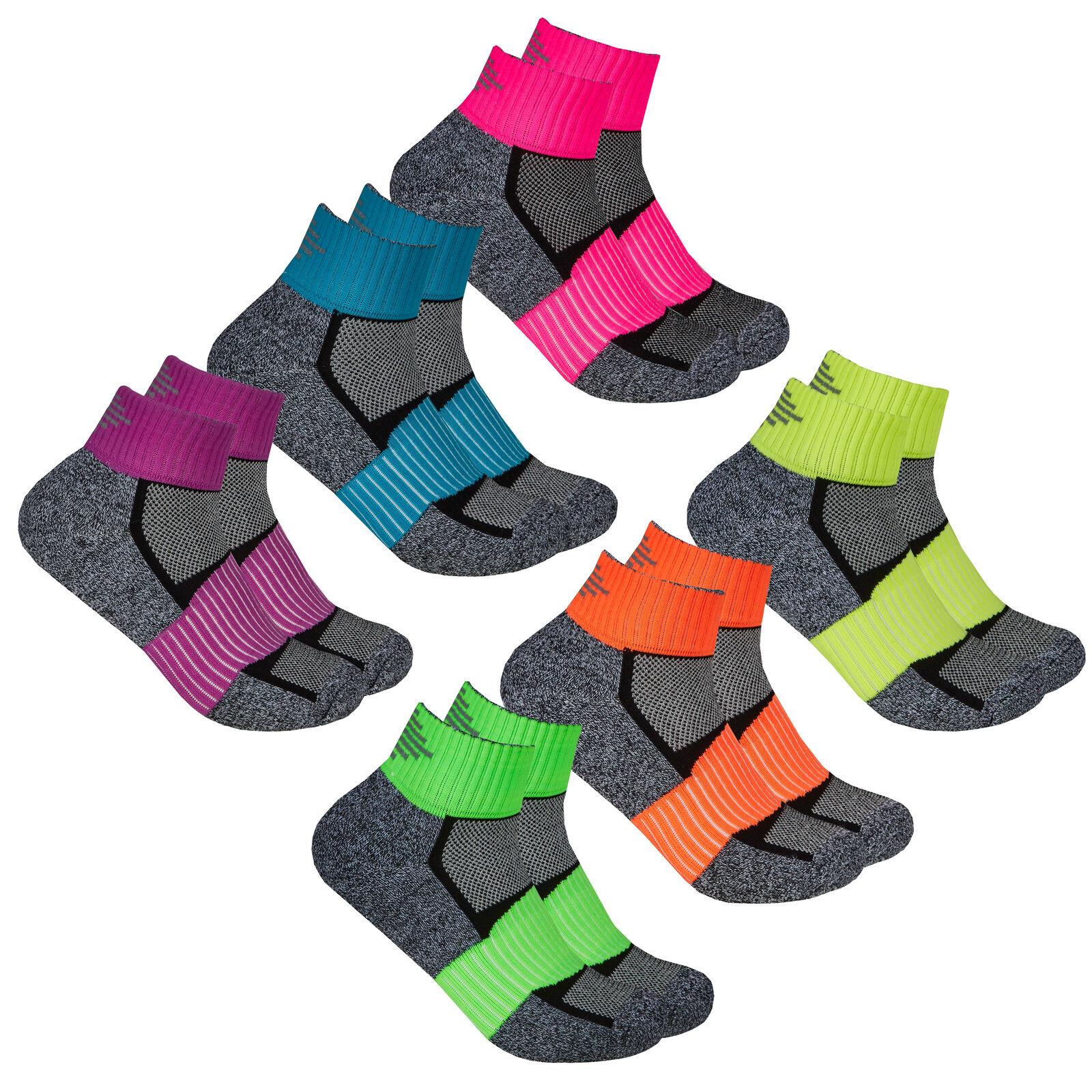 SAOLA Calze da ginnastica 6 paia di calzini da ginnastica da donna palestra yoga suola antiscivolo impugnatura allenatore fodera