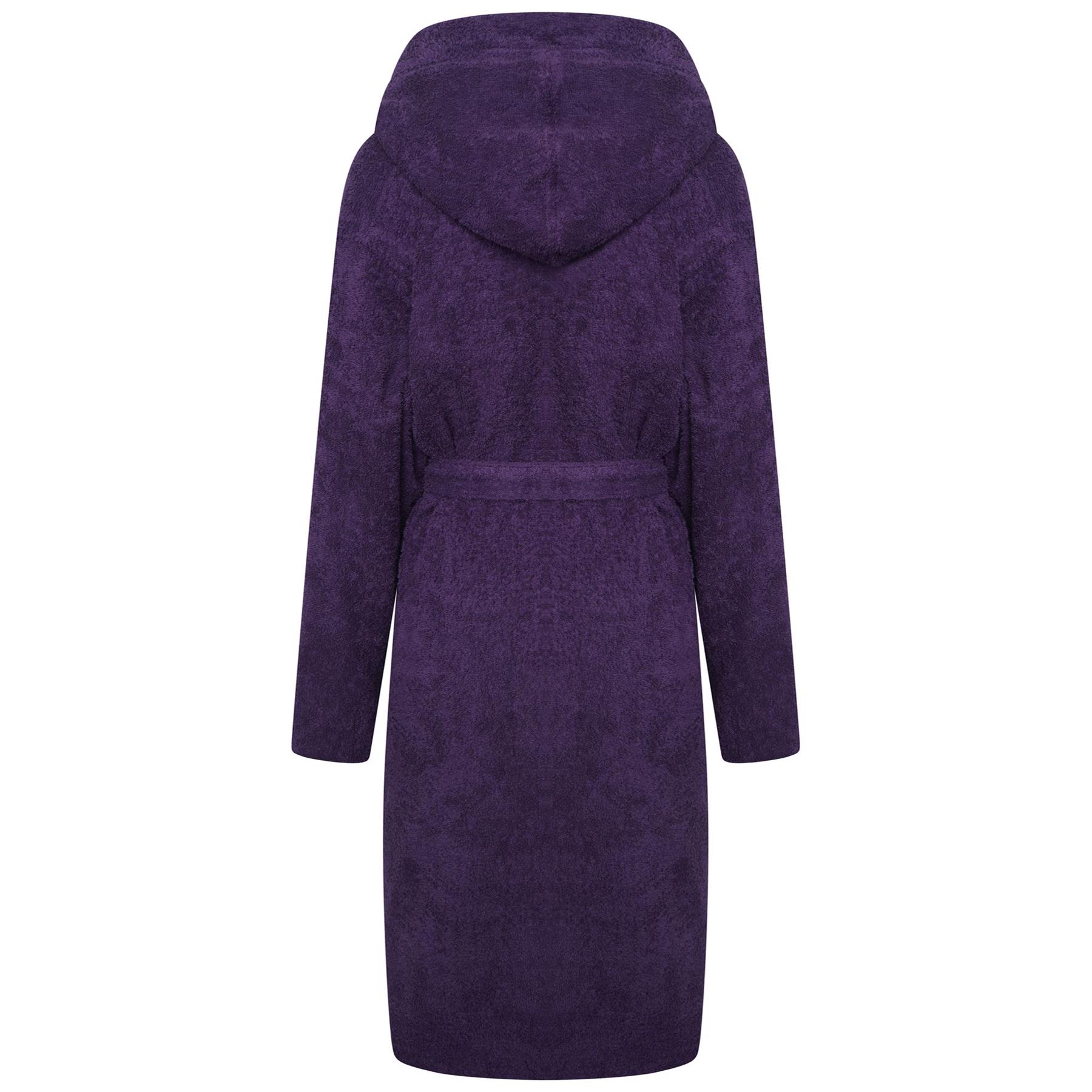 Lujo Mujer Terry Toallas Vestido 100 % Algodón Vestido de Vestir Vestido de Baño con Capucha - Imagen 19 de 28