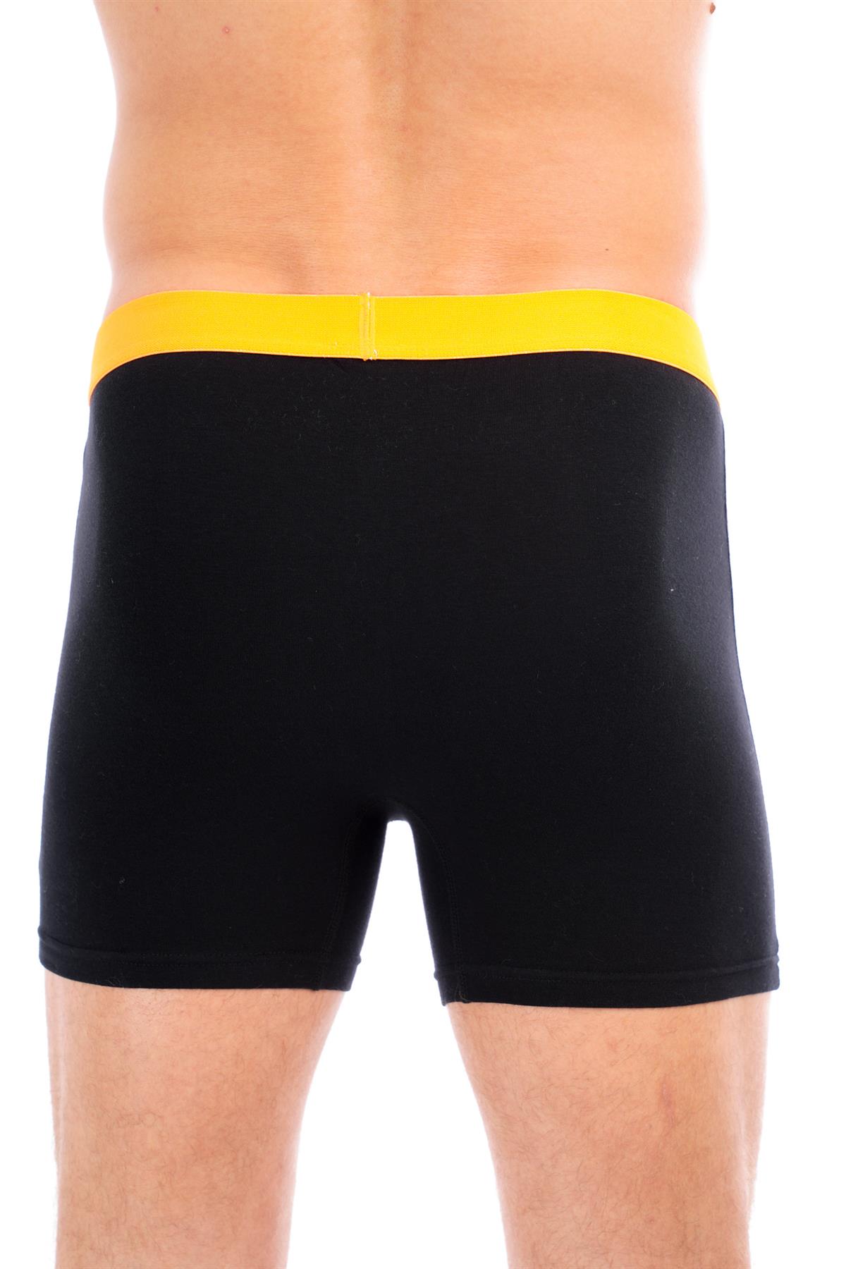 Mens Organic Cotton Boxershorts Comfort Fit Black Boxer Trunks Underwear, 5 Pack - Picture 11 of 14
