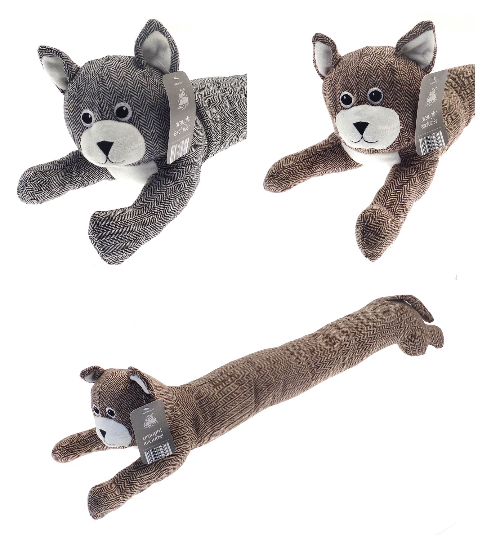 Tweed Cat Draught Excluder, Jumbo Size Draught Draft Excluders, RZK70