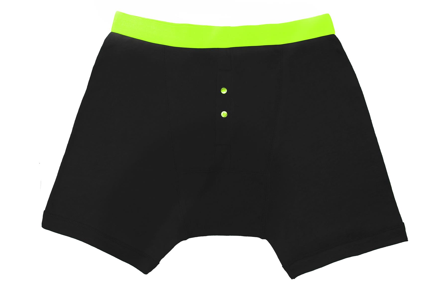 6 pares de calzoncillos elásticos de algodón bóxer cortos negros de neón para hombre - Imagen 10 de 24
