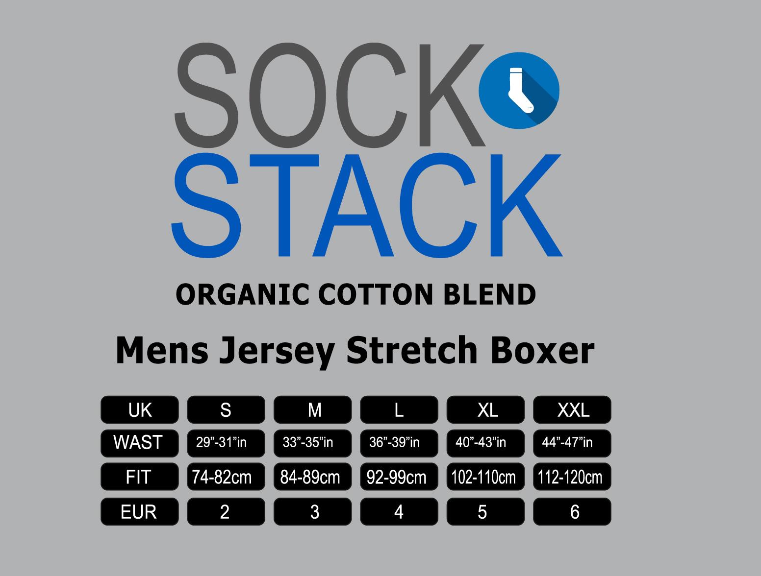 Mens Organic Cotton Boxershorts Comfort Fit Black Boxer Trunks Underwear, 5 Pack - Picture 8 of 14