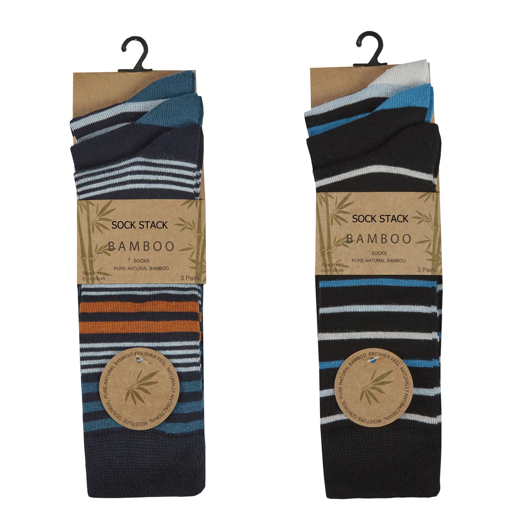Bambus Socken 6 Paar Herren Design Socken weich sanft antibakteriell Freizeit - Bild 10 von 10