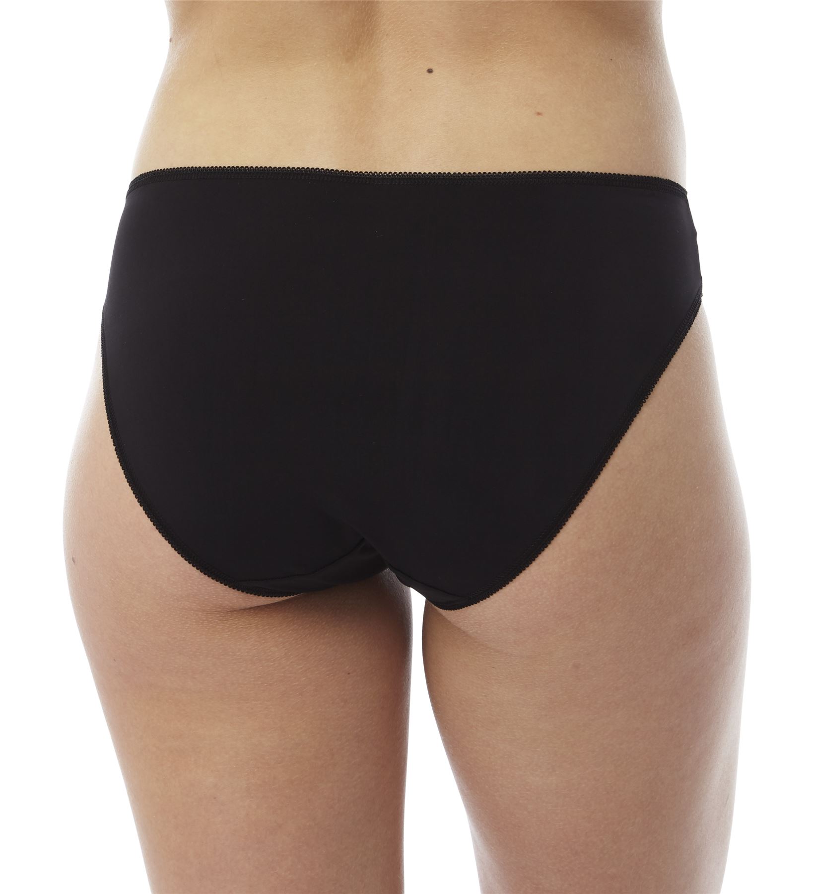 Damen Blumen Spitze bestickt hohes Bein Slips Slip Unterwäsche, L29 - Bild 5 von 5