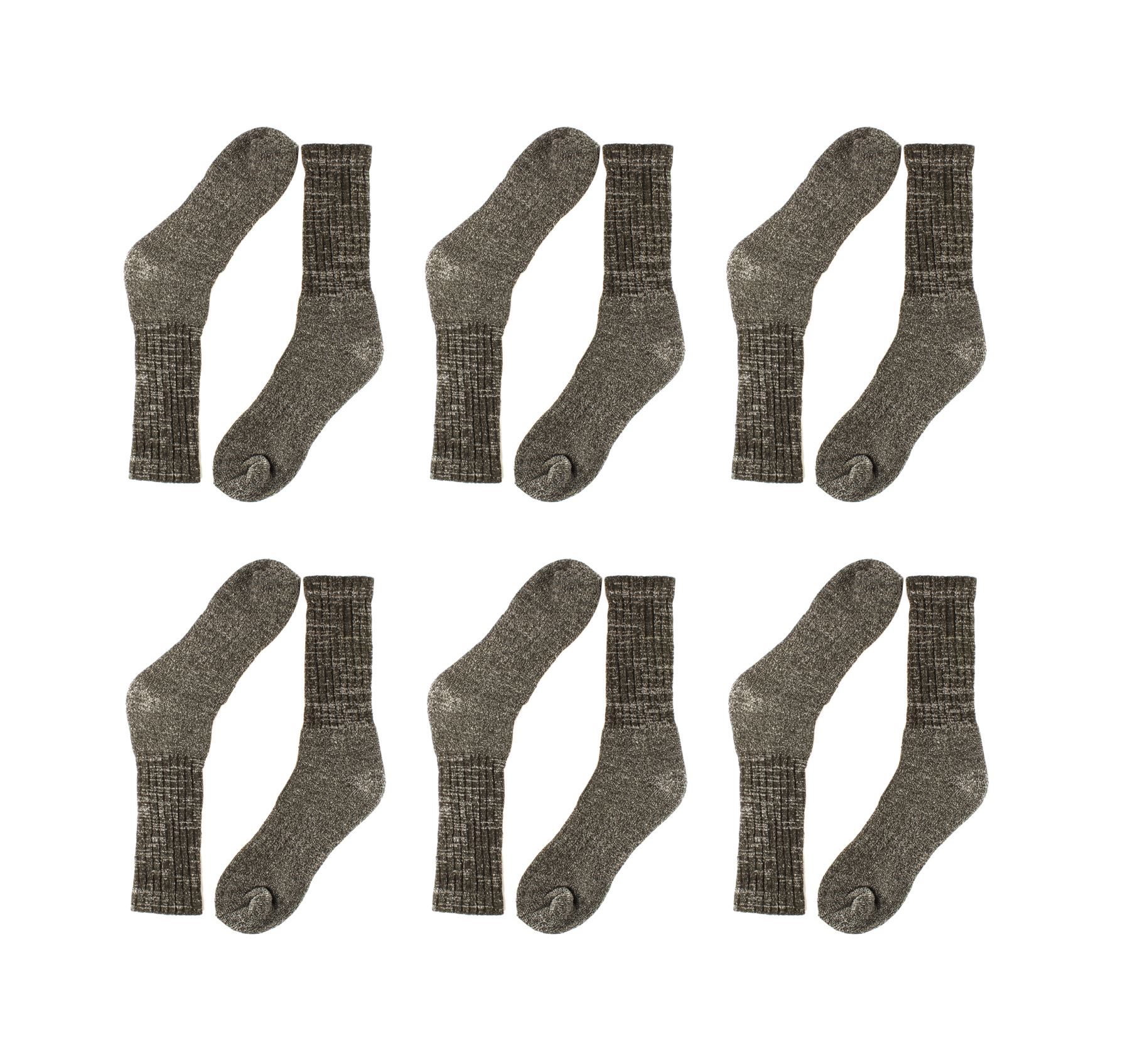 Calcetines de lana Merino para hombre, calcetines térmicos transpirables senderismo trekking, paquete de 6 - Imagen 10 de 16