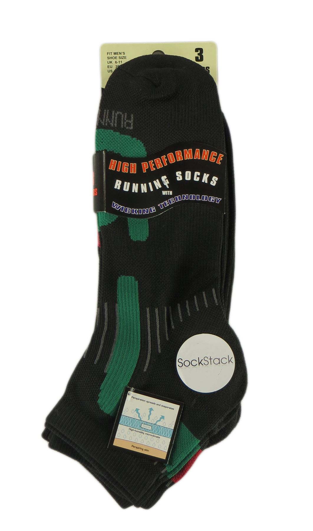 6 Pairs Of Men's Trainer Socks, Active Sport Socks For Cycling Gym Sports - Picture 7 of 7