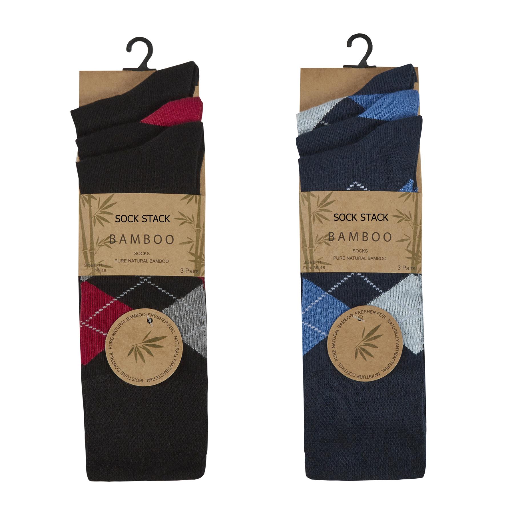 Bambus Socken 6 Paar Herren Design Socken weich sanft antibakteriell Freizeit - Bild 6 von 10