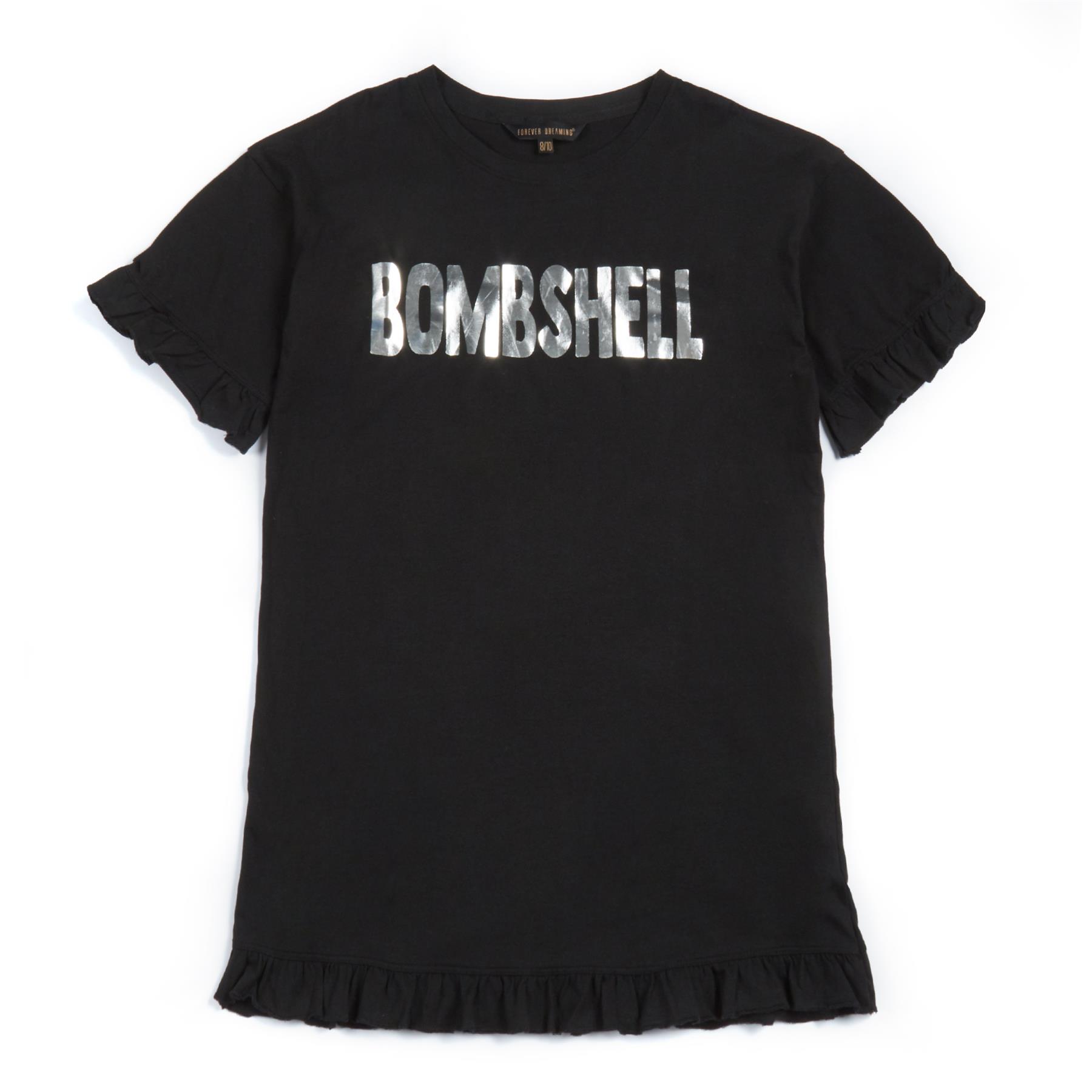 Camicia da notte donna stampa Varsity morbido cotone da notte oversize pigiama top - Foto 8 di 11