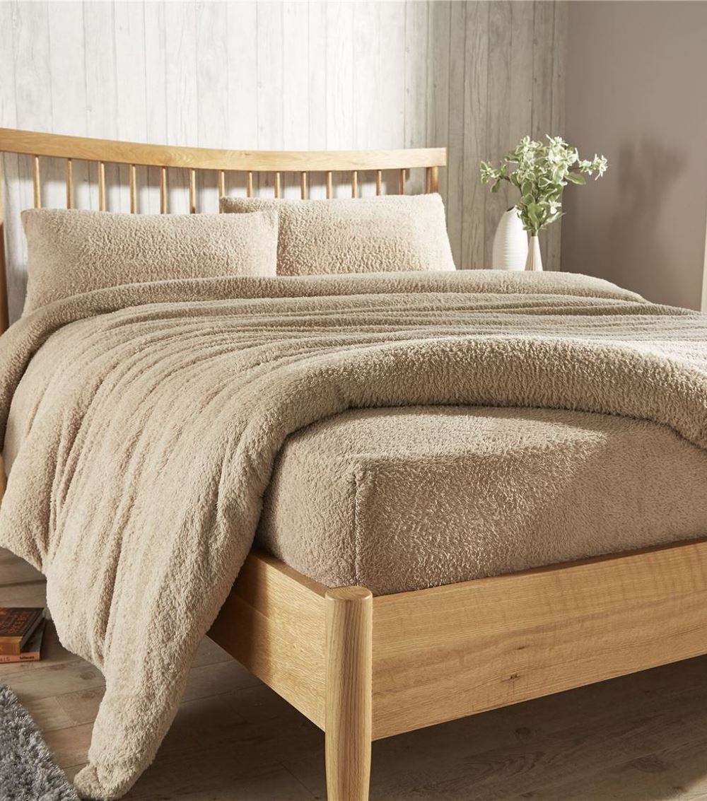 Teddy Fleece Extra Deep Fitted Sheet Cosy Warm Bed Sheets Single Double