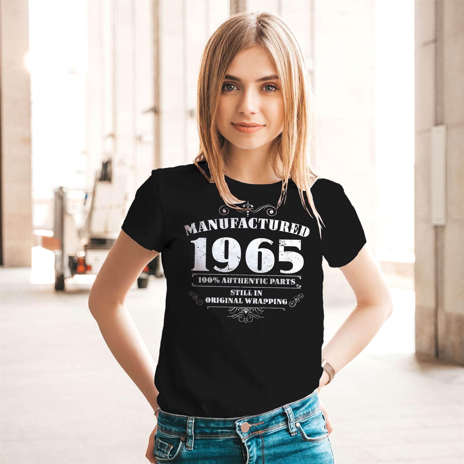 60th Birthday Gifts for Women Her Manufactured 1965 T Shirt - Picture 10 of 30
