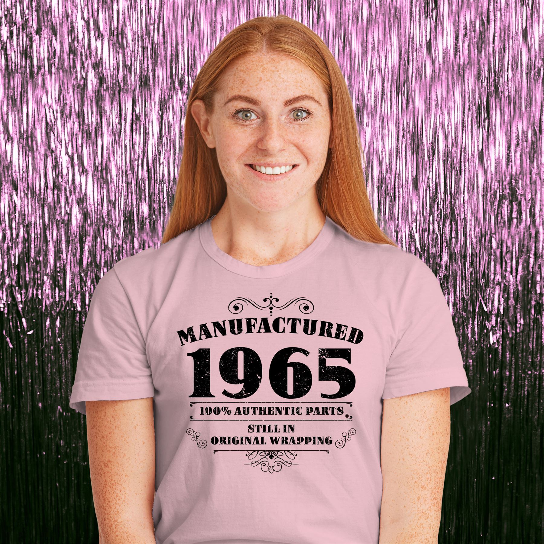 60th Birthday Gifts for Women Her Manufactured 1965 T Shirt - Picture 21 of 30