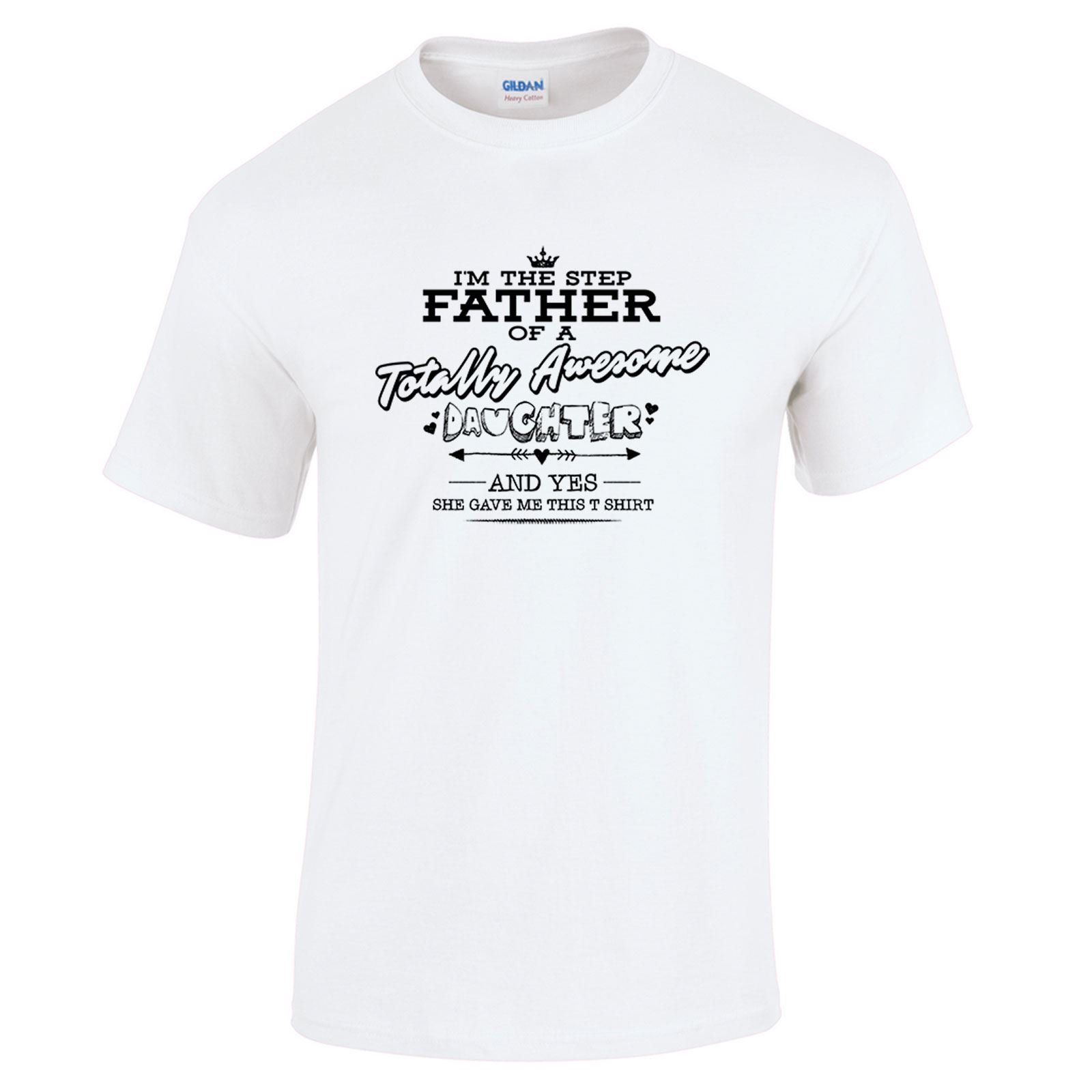 fathers day t shirt step father of a daughter gift ideas for him ebay