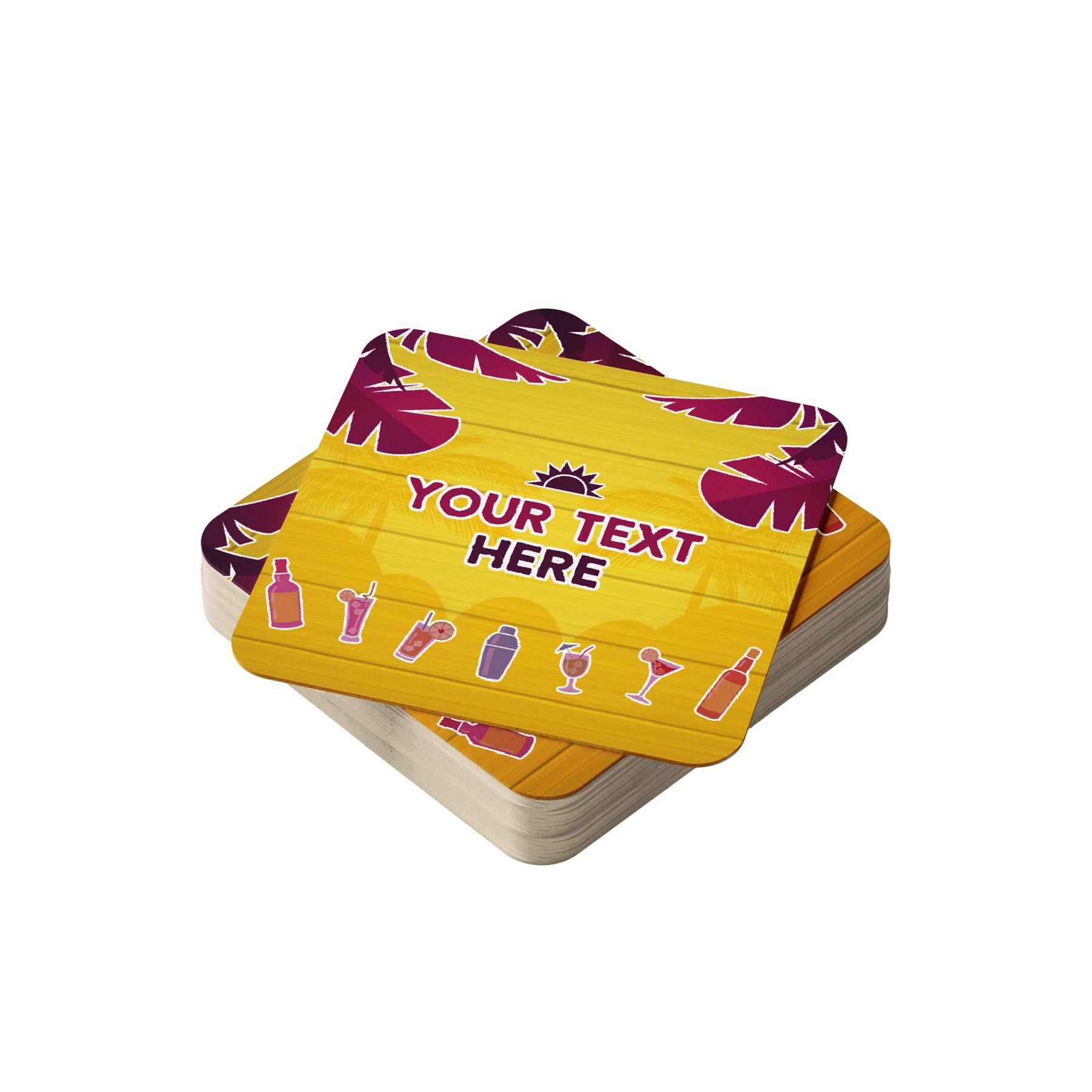 thumbnail image 2 of Personalised Beer Mats In Packs Round Or Square - CO-CARD-DI012P - ADD TEXT 2 of 11