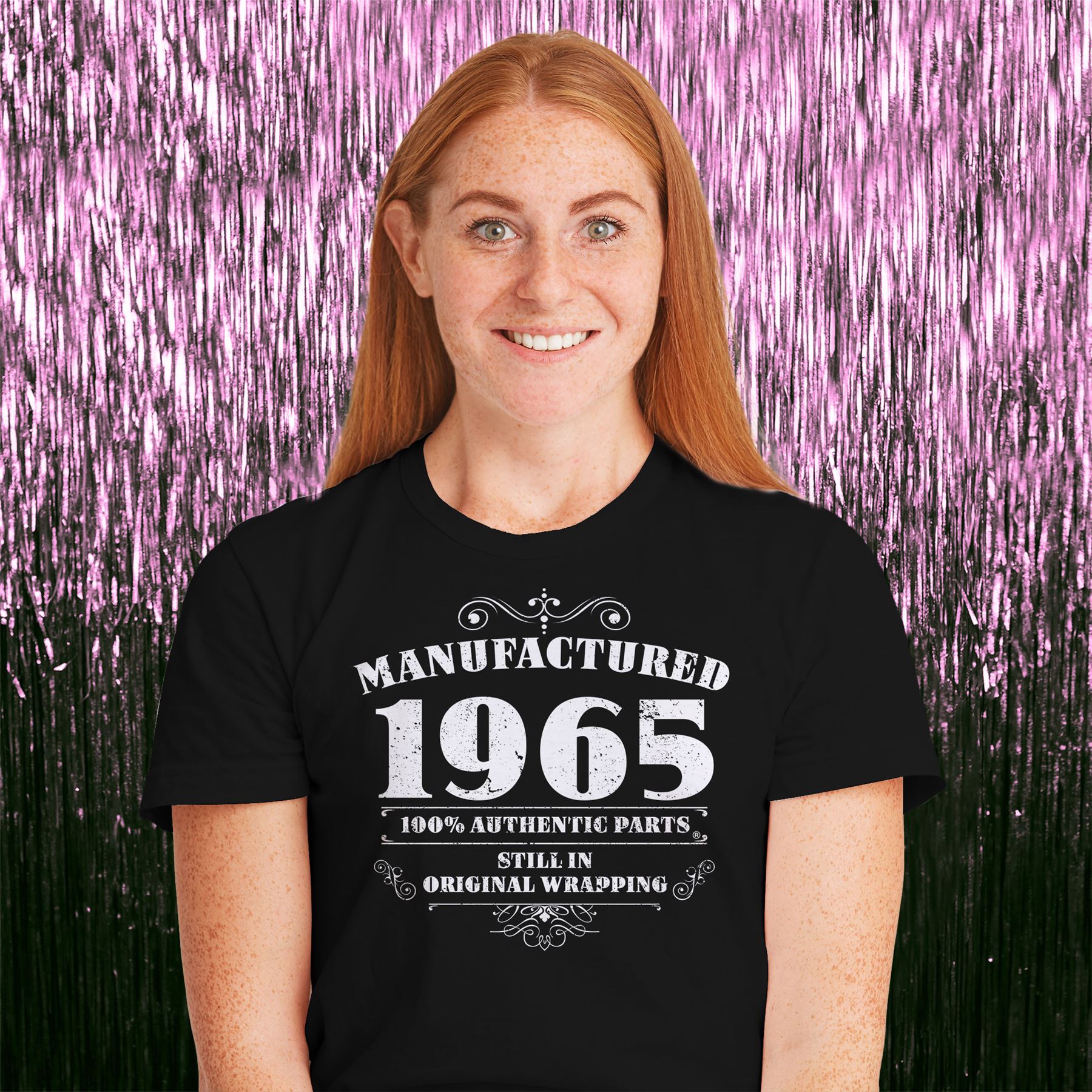 60th Birthday Gifts for Women Her Manufactured 1965 T Shirt - Picture 9 of 30