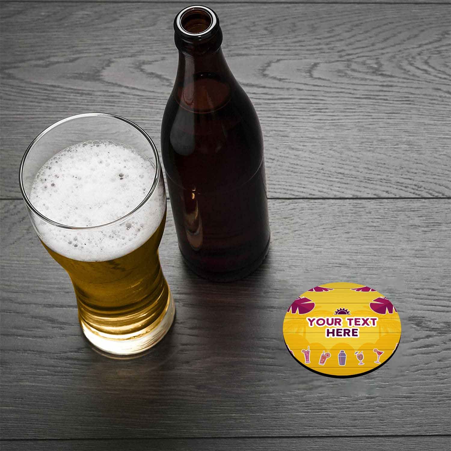 thumbnail image 2 of Personalised Beer Mats In Packs Round Or Square - CO-CARD-DI012P - ADD TEXT 2 of 11