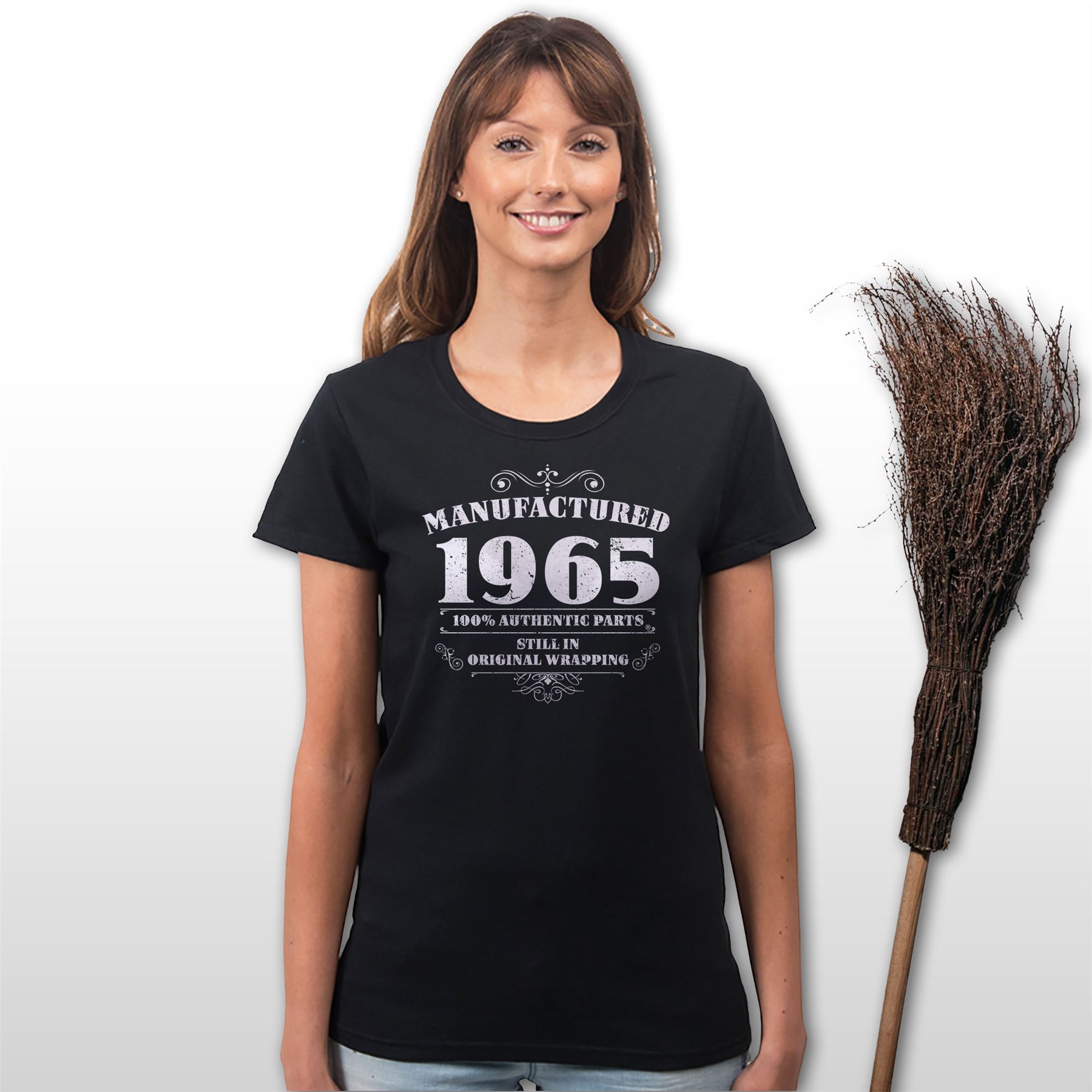 60th Birthday Gifts for Women Her Manufactured 1965 T Shirt - Picture 8 of 30