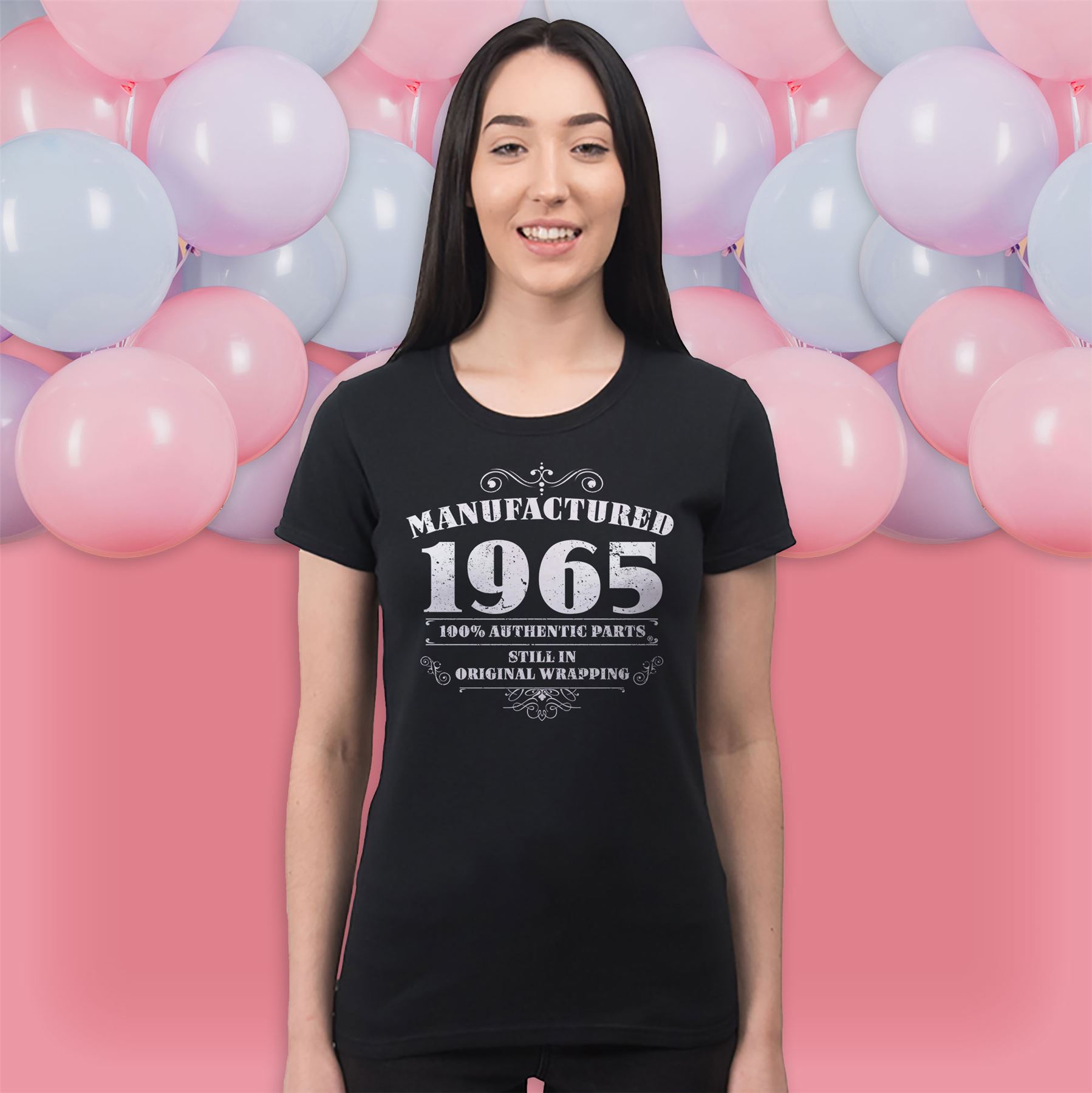 60th Birthday Gifts for Women Her Manufactured 1965 T Shirt - Picture 11 of 30