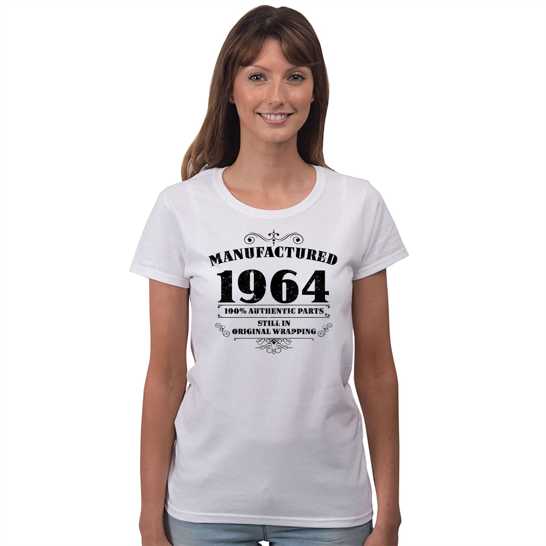 60th Birthday Gifts for Women Her Manufactured 1965 T Shirt - Picture 26 of 30