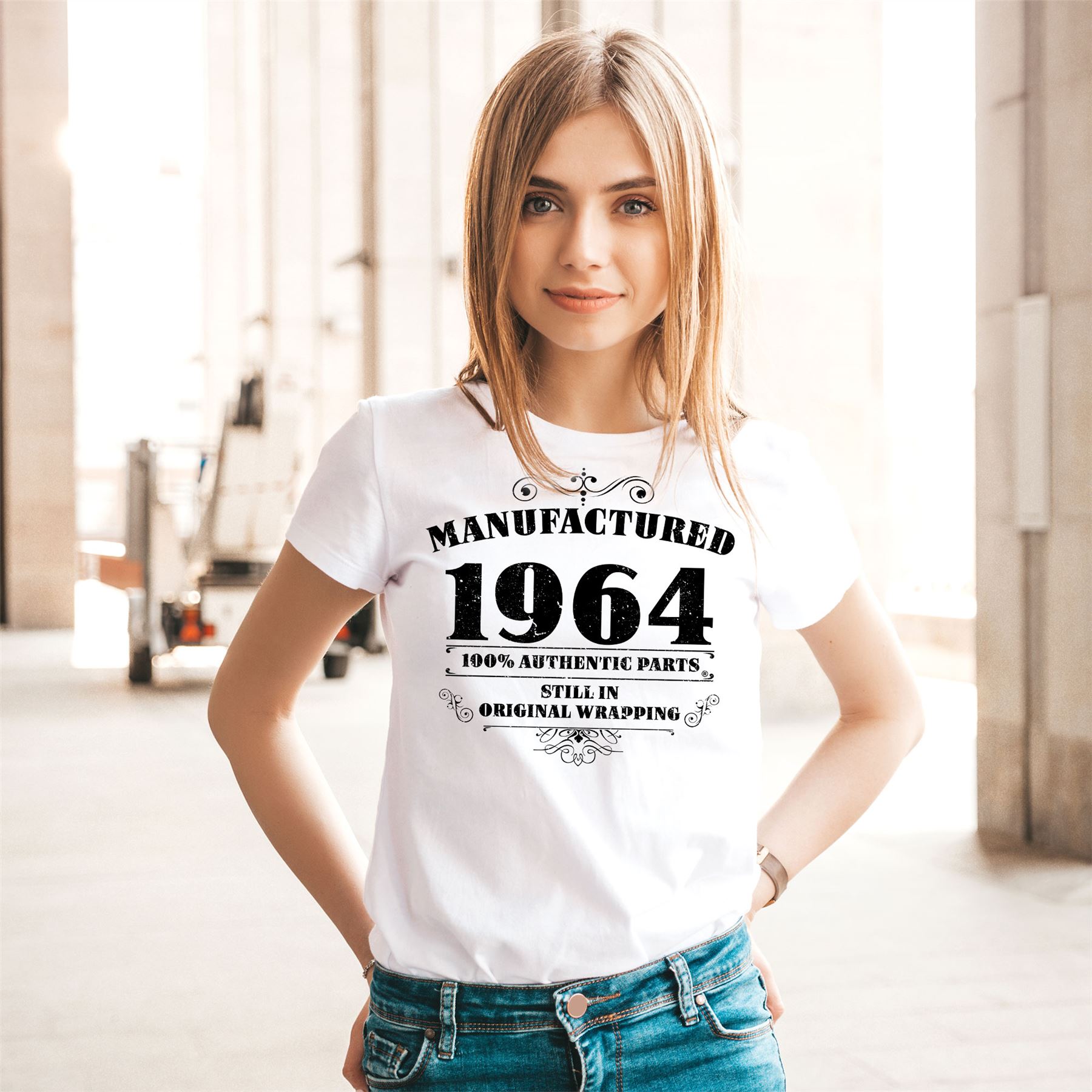 60th Birthday Gifts for Women Her Manufactured 1965 T Shirt - Picture 28 of 30