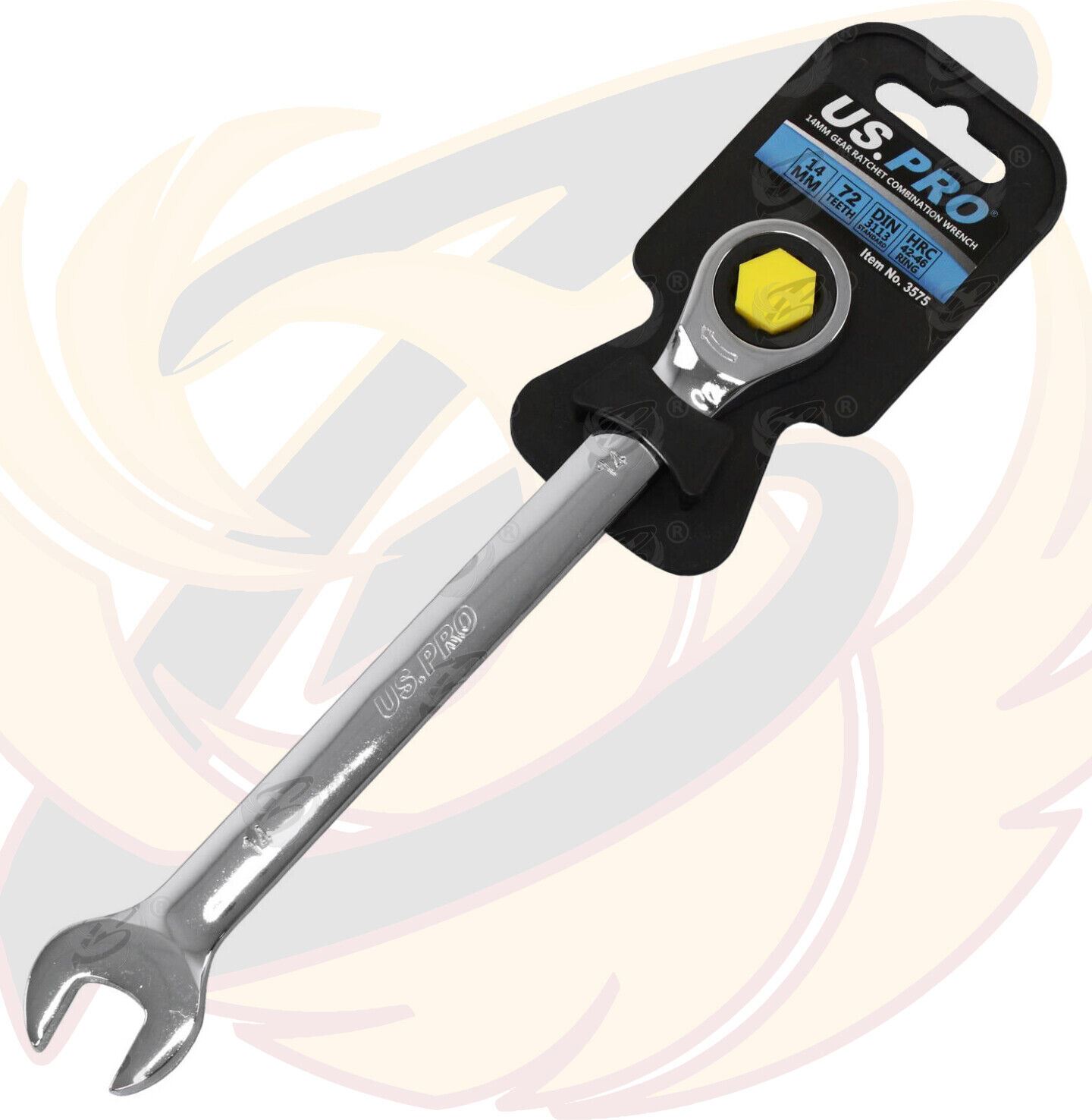 US PRO Ratchet Spanners Combination Ratchet Wrench Spanner 72T Fixed 8mm - 32mm - Picture 46 of 121