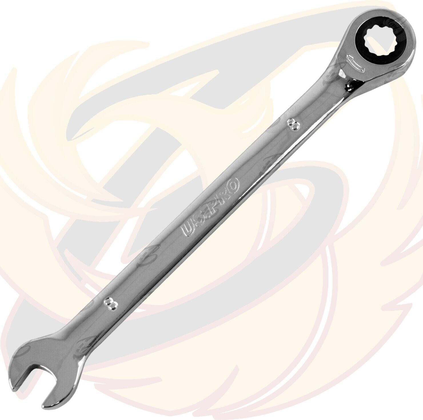 US PRO Ratchet Spanners Combination Ratchet Wrench Spanner 72T Fixed 8mm - 32mm - Picture 13 of 121
