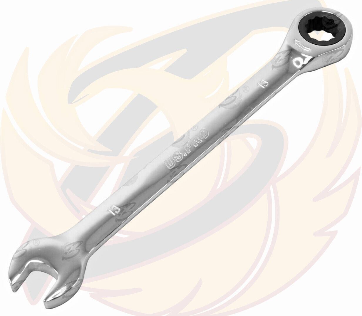 US PRO Ratchet Spanners Combination Ratchet Wrench Spanner 72T Fixed 8mm - 32mm - Picture 38 of 121