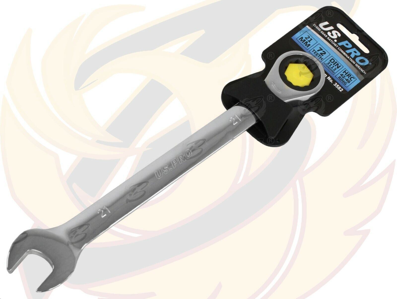 US PRO Ratchet Spanners Combination Ratchet Wrench Spanner 72T Fixed 8mm - 32mm - Picture 81 of 121