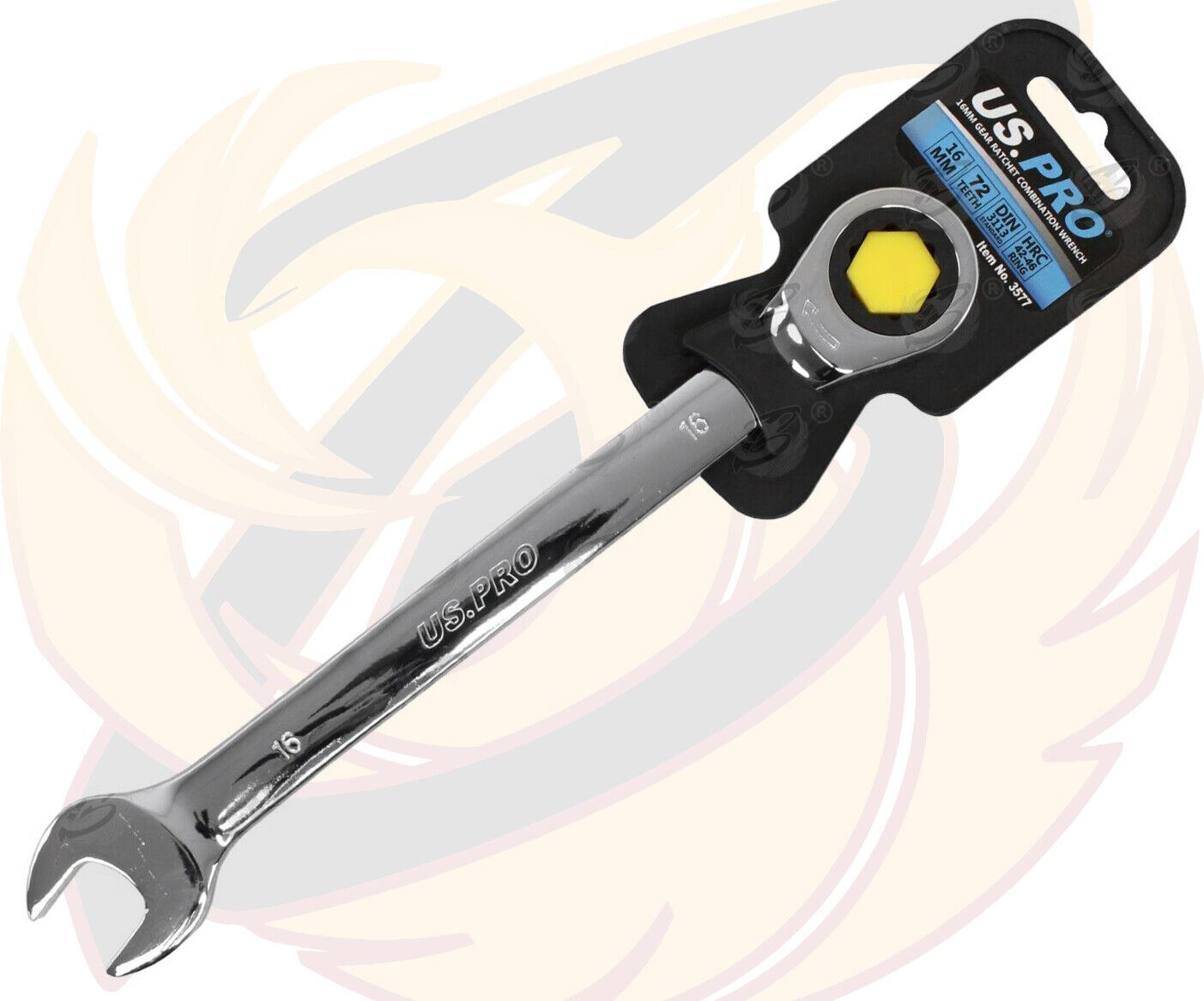 US PRO Ratchet Spanners Combination Ratchet Wrench Spanner 72T Fixed 8mm - 32mm - Picture 56 of 121