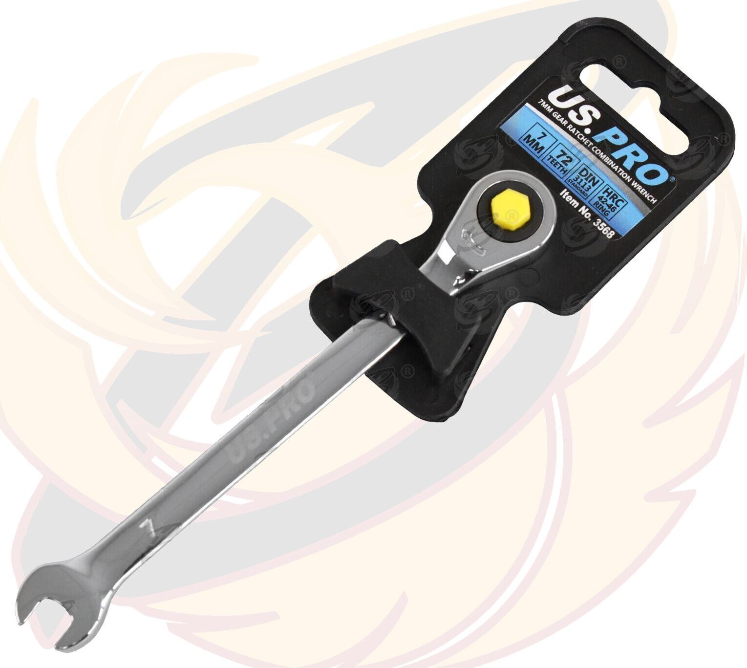US PRO Ratchet Spanners Combination Ratchet Wrench Spanner 72T Fixed 8mm - 32mm - Picture 11 of 121