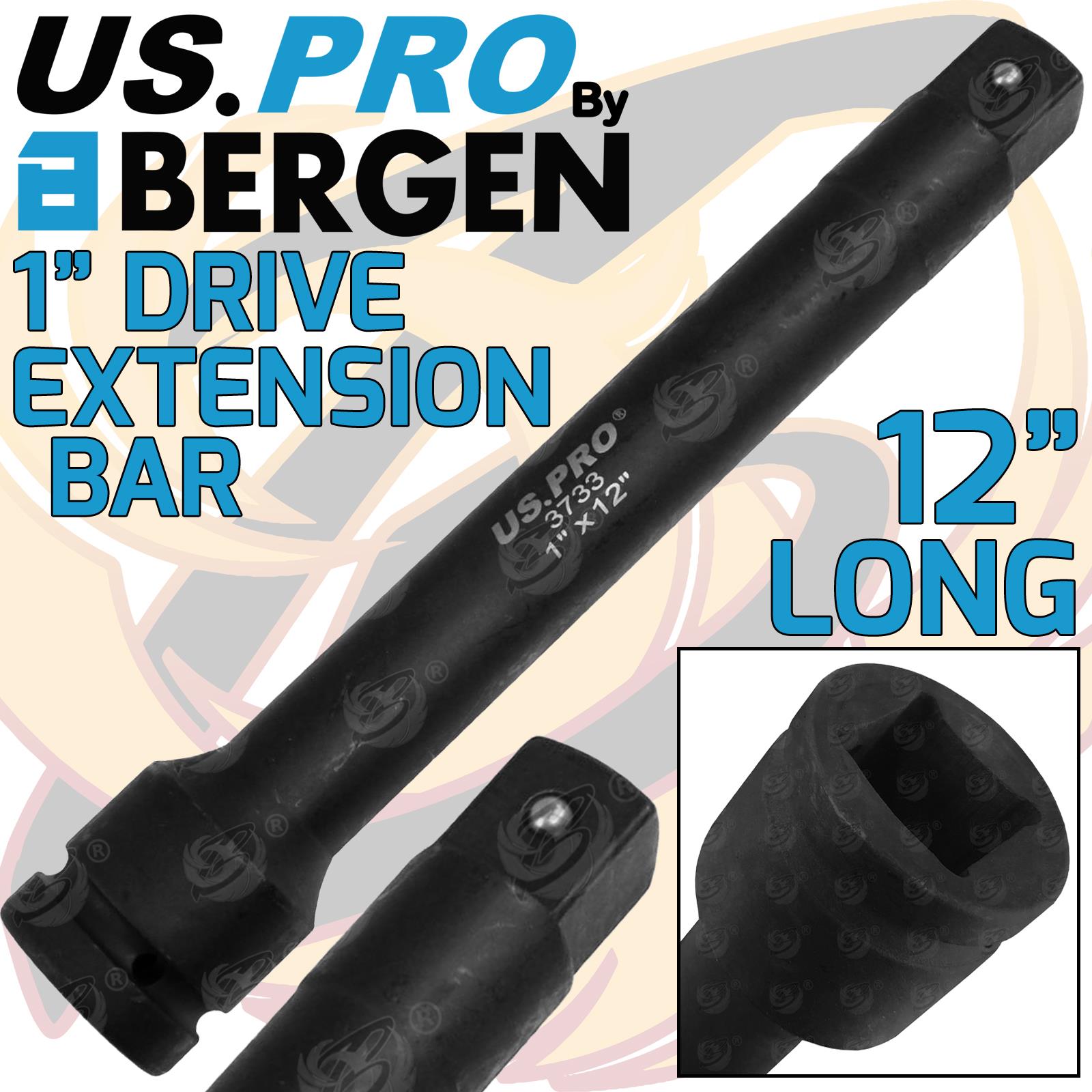 US PRO 1" Drive Impact Extension Bar 12" Long 300mm Extra Long Reach