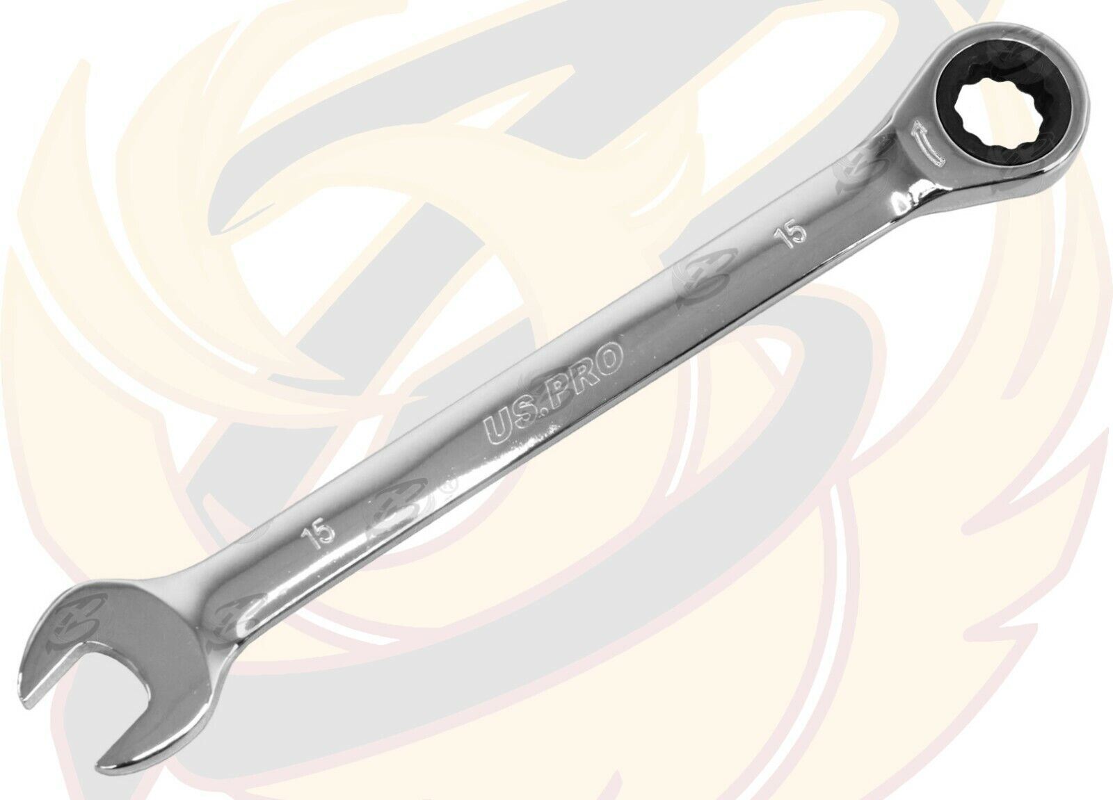 US PRO Ratchet Spanners Combination Ratchet Wrench Spanner 72T Fixed 8mm - 32mm - Picture 48 of 121