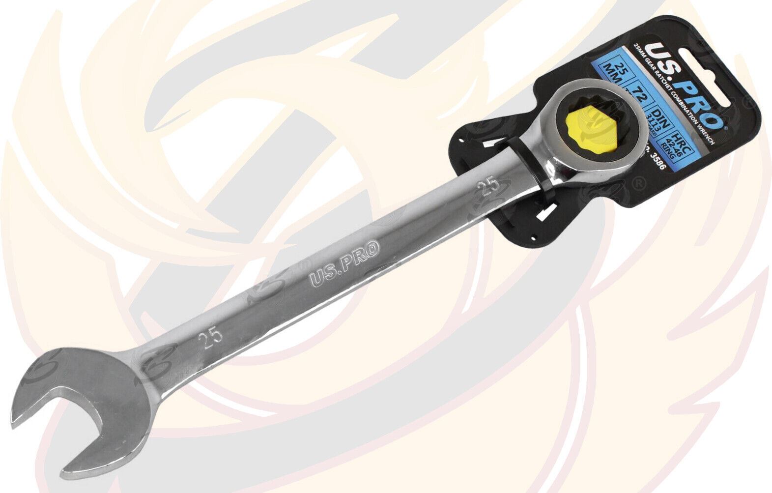 US PRO Ratchet Spanners Combination Ratchet Wrench Spanner 72T Fixed 8mm - 32mm - Picture 101 of 121
