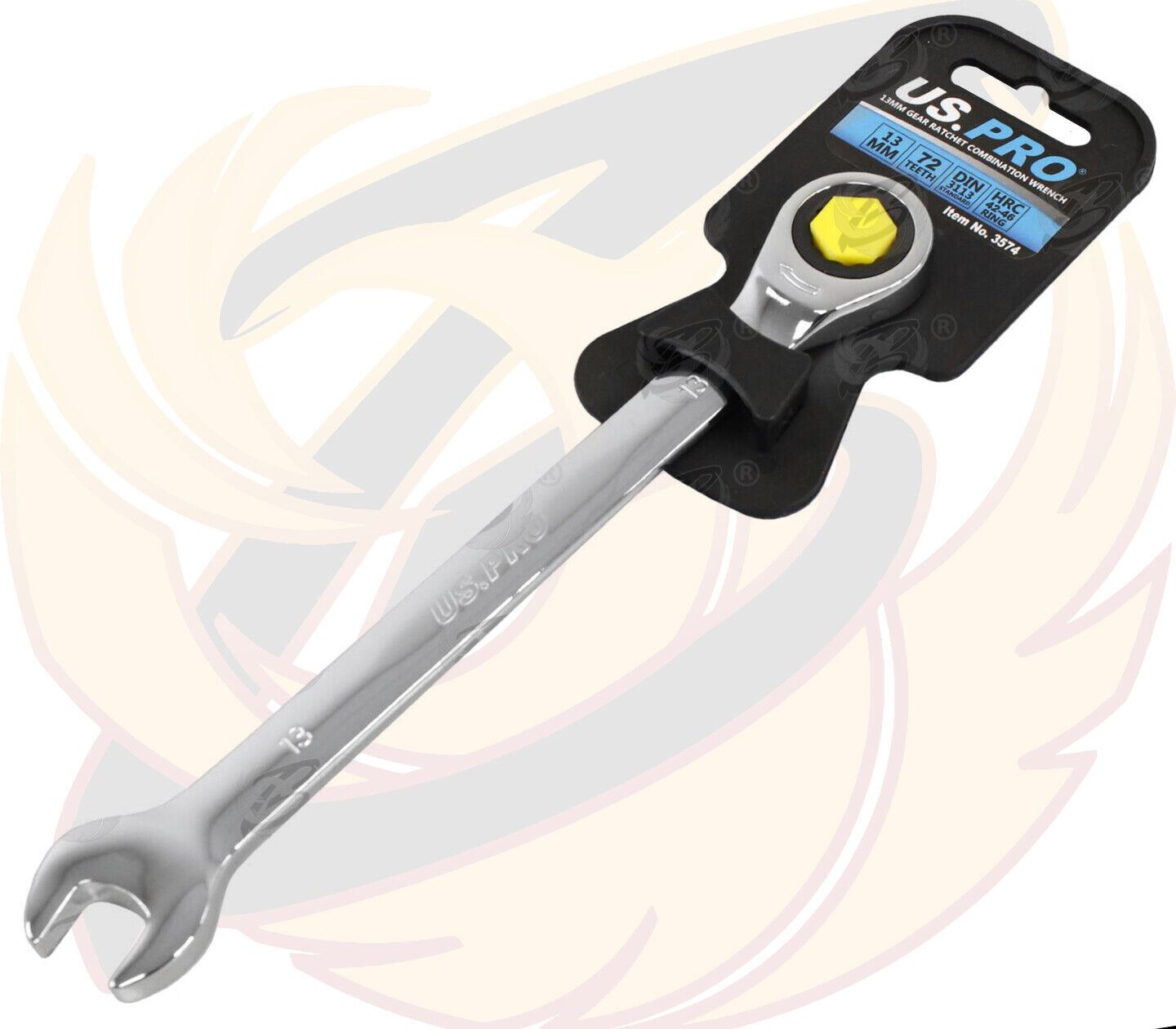 US PRO Ratchet Spanners Combination Ratchet Wrench Spanner 72T Fixed 8mm - 32mm - Picture 41 of 121