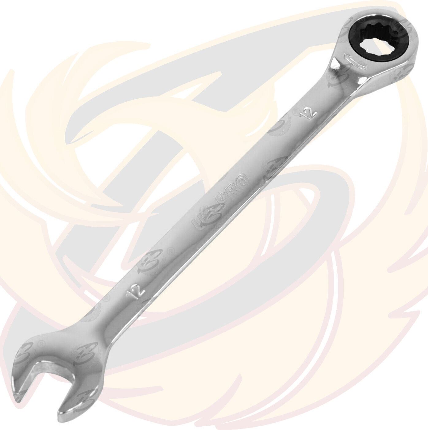 US PRO Ratchet Spanners Combination Ratchet Wrench Spanner 72T Fixed 8mm - 32mm - Picture 34 of 121