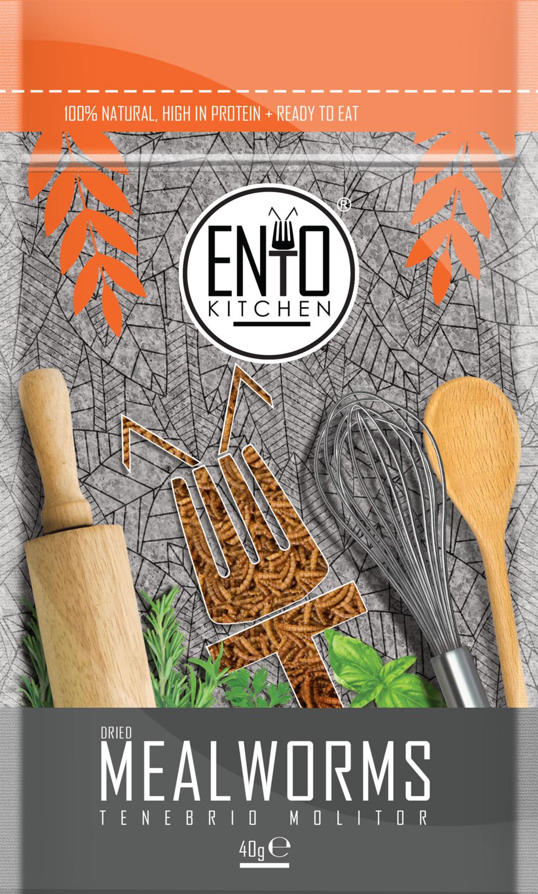 ENTO Kitchen 50g Of Mealworms Edible Insects for Human Consumption