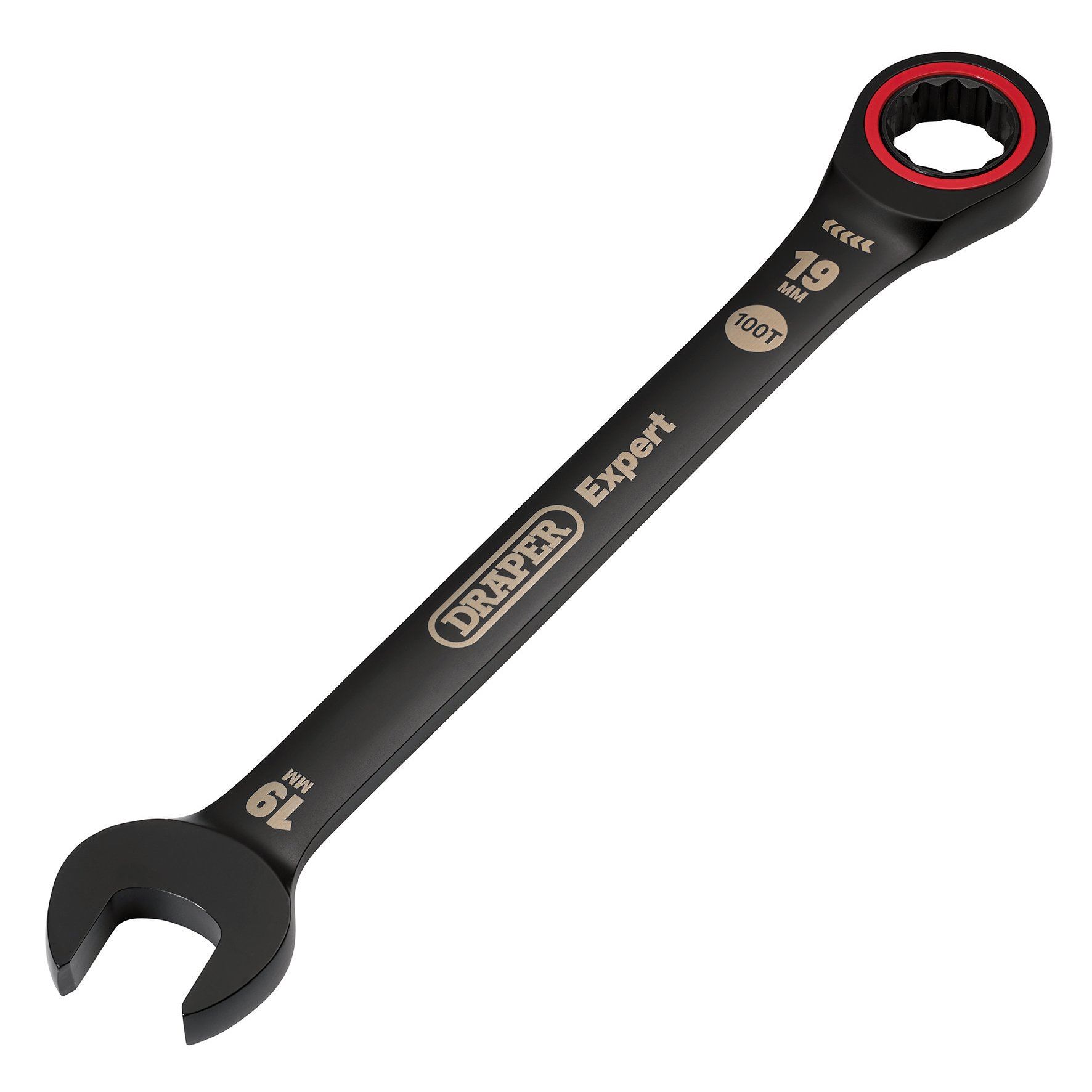 Draper Expert Black Ratcheting Combination Spanner Hi-TORQ 8-19mm Select Size - Picture 13 of 15