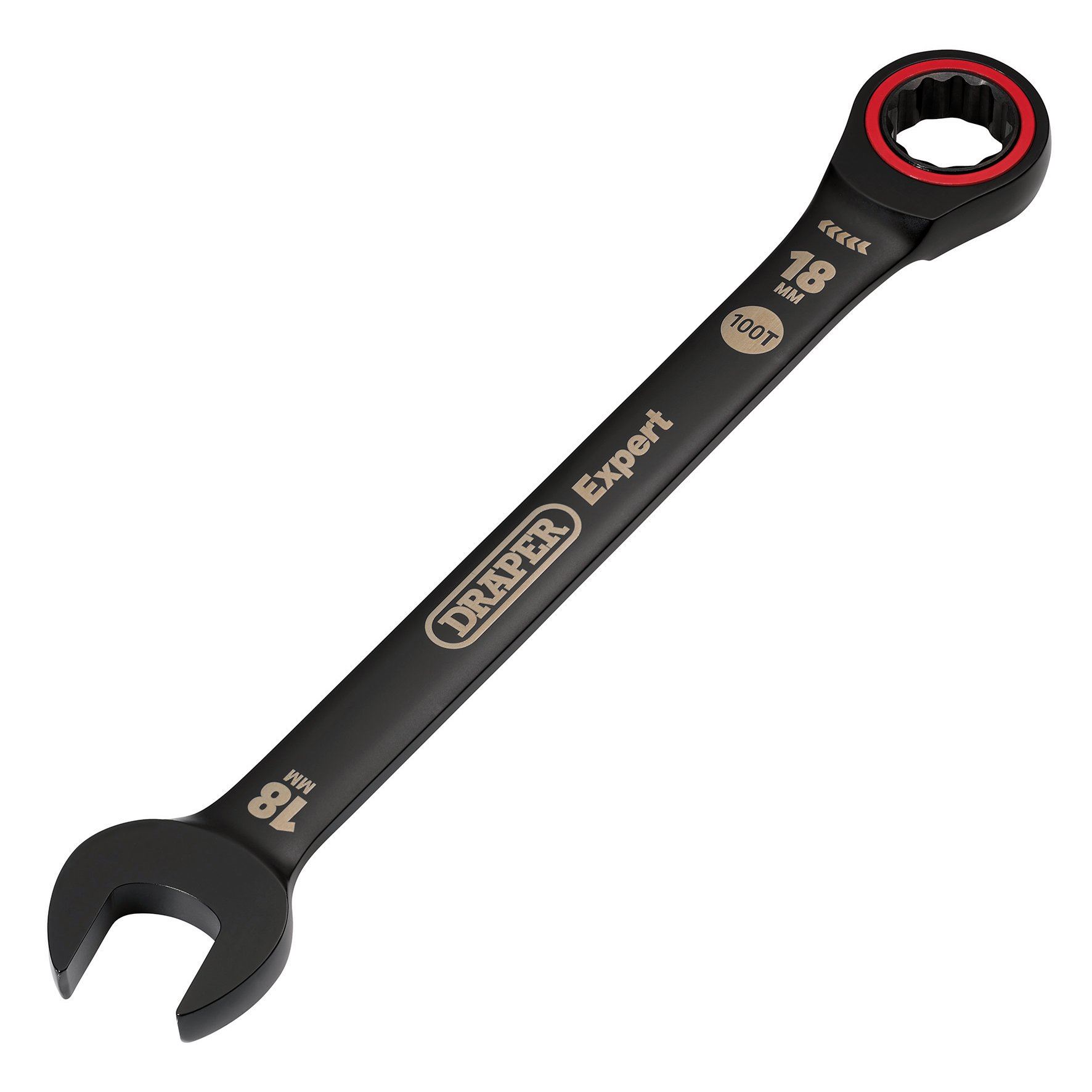 Draper Expert Black Ratcheting Combination Spanner Hi-TORQ 8-19mm Select Size - Picture 12 of 15