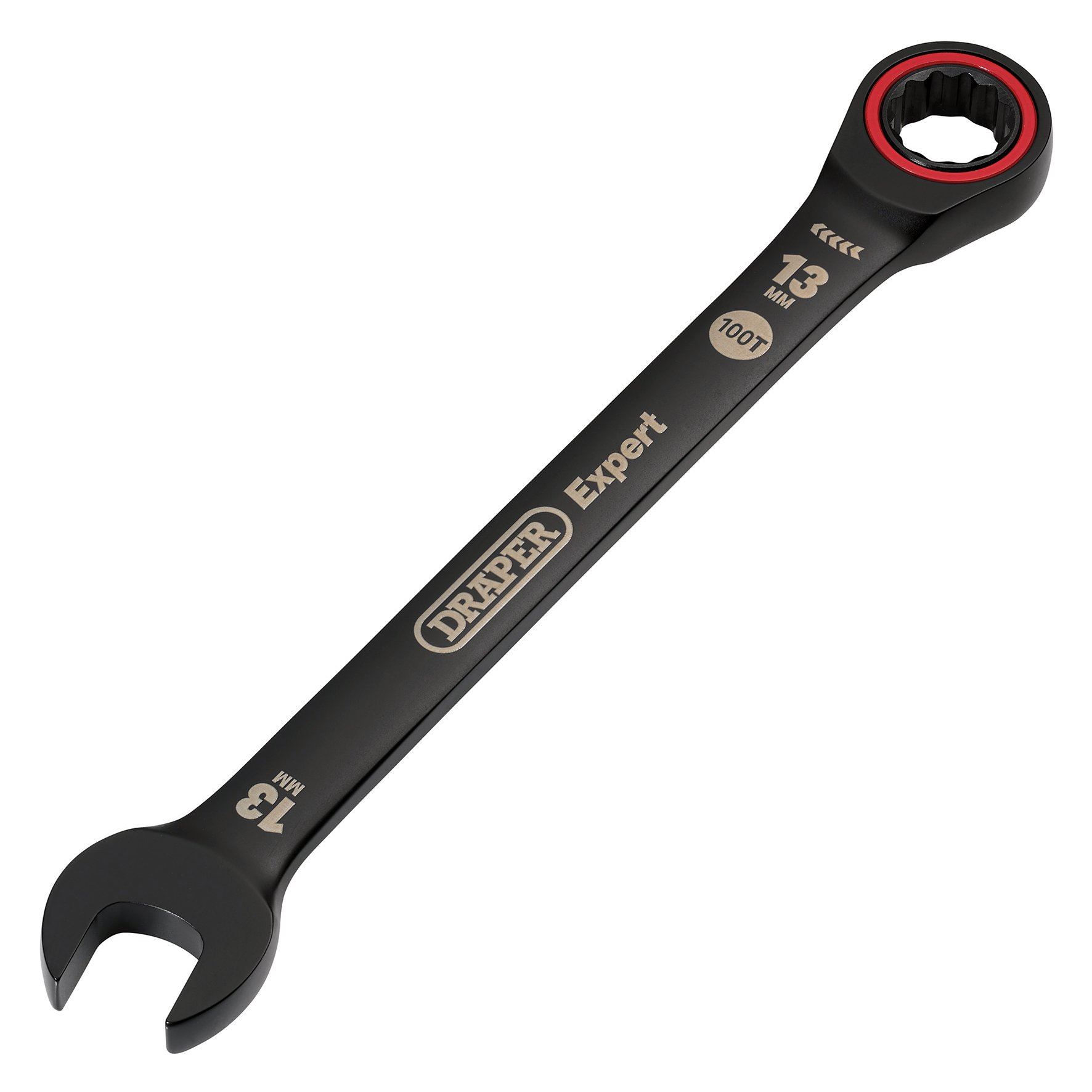 Draper Expert Black Ratcheting Combination Spanner Hi-TORQ 8-19mm Select Size - Picture 7 of 15
