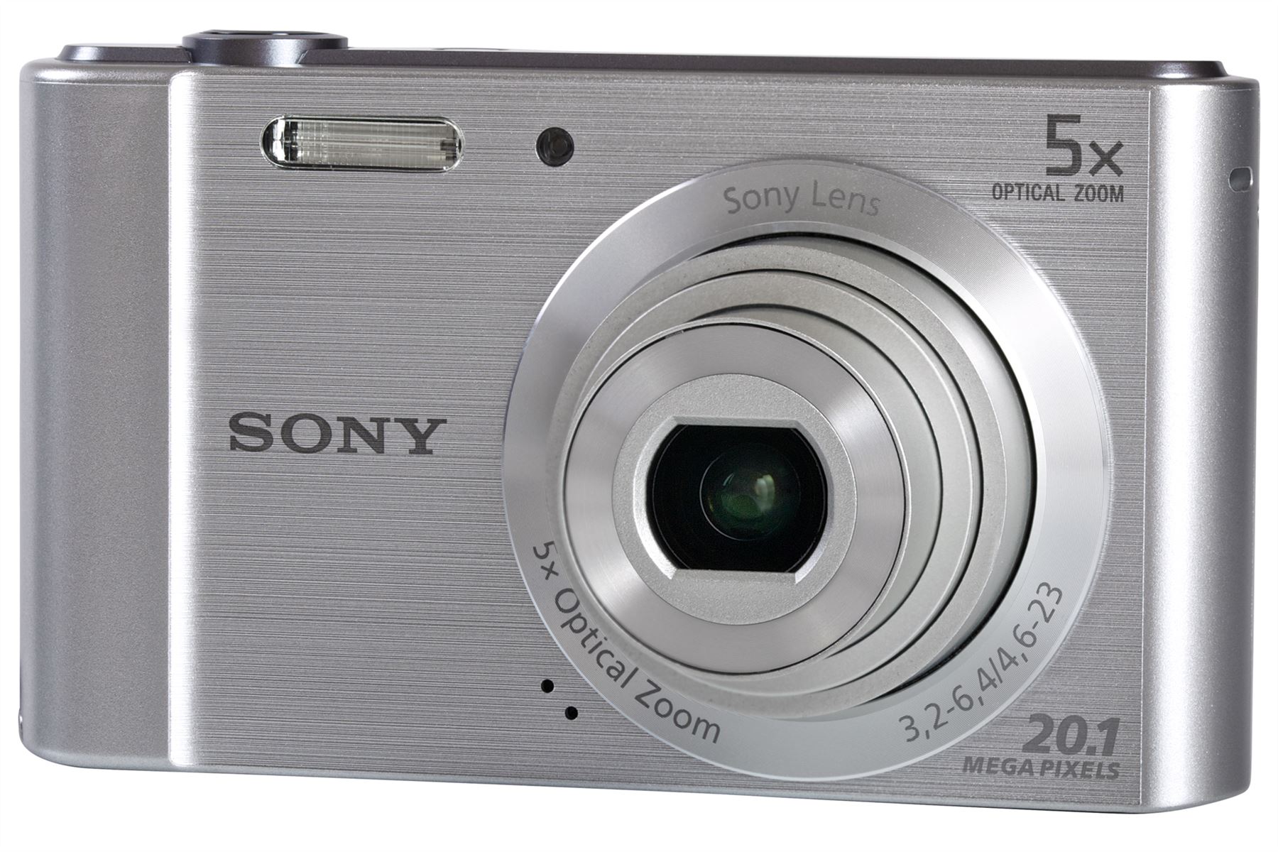 Sony DSCW800 Digital Camera Silver 20.1 MP 5xZoom 2.7" LCD 720p HD eBay